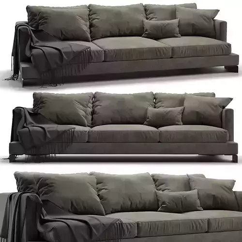 sofa long island flexform green