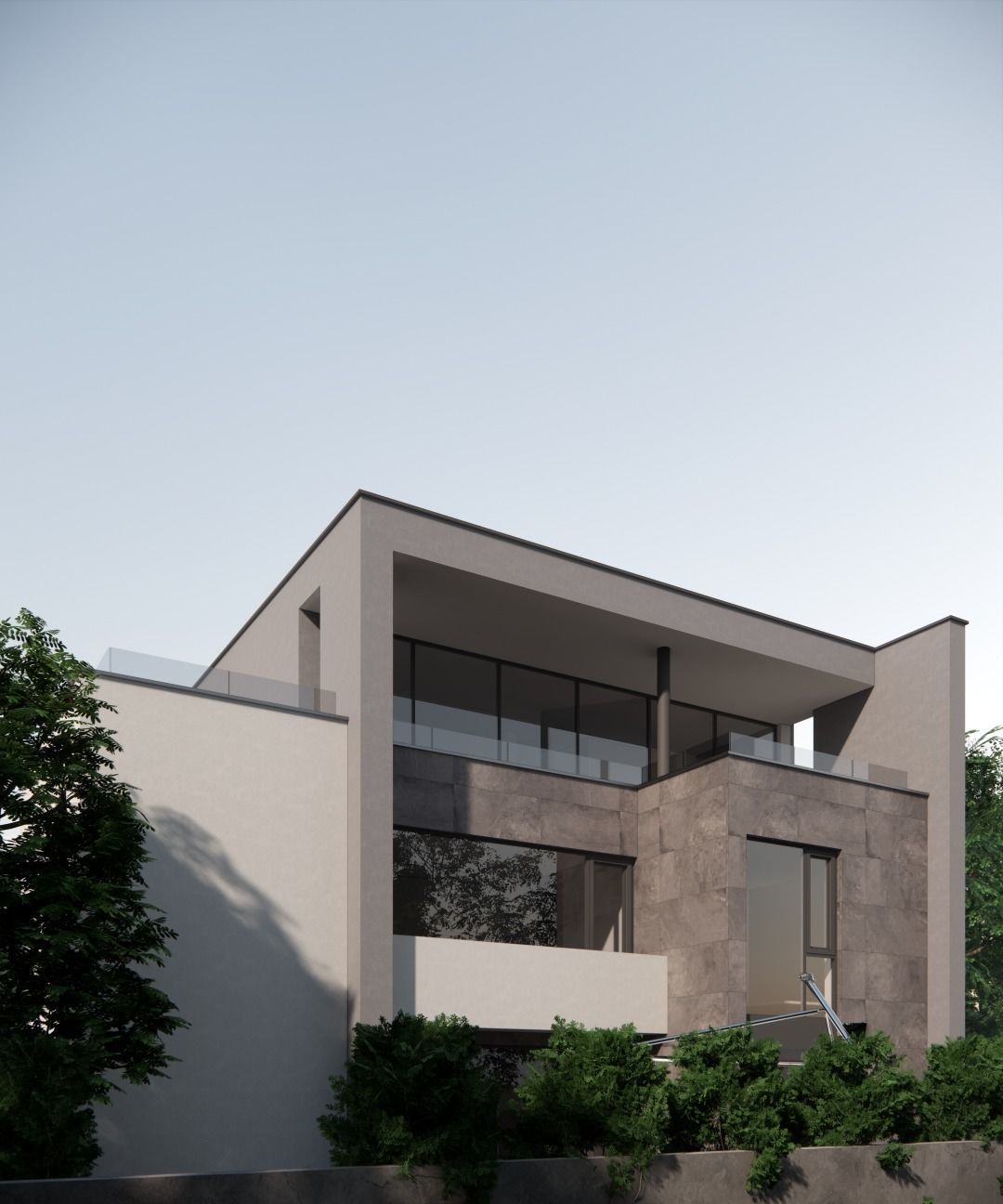 Modern Villa 3D model_5