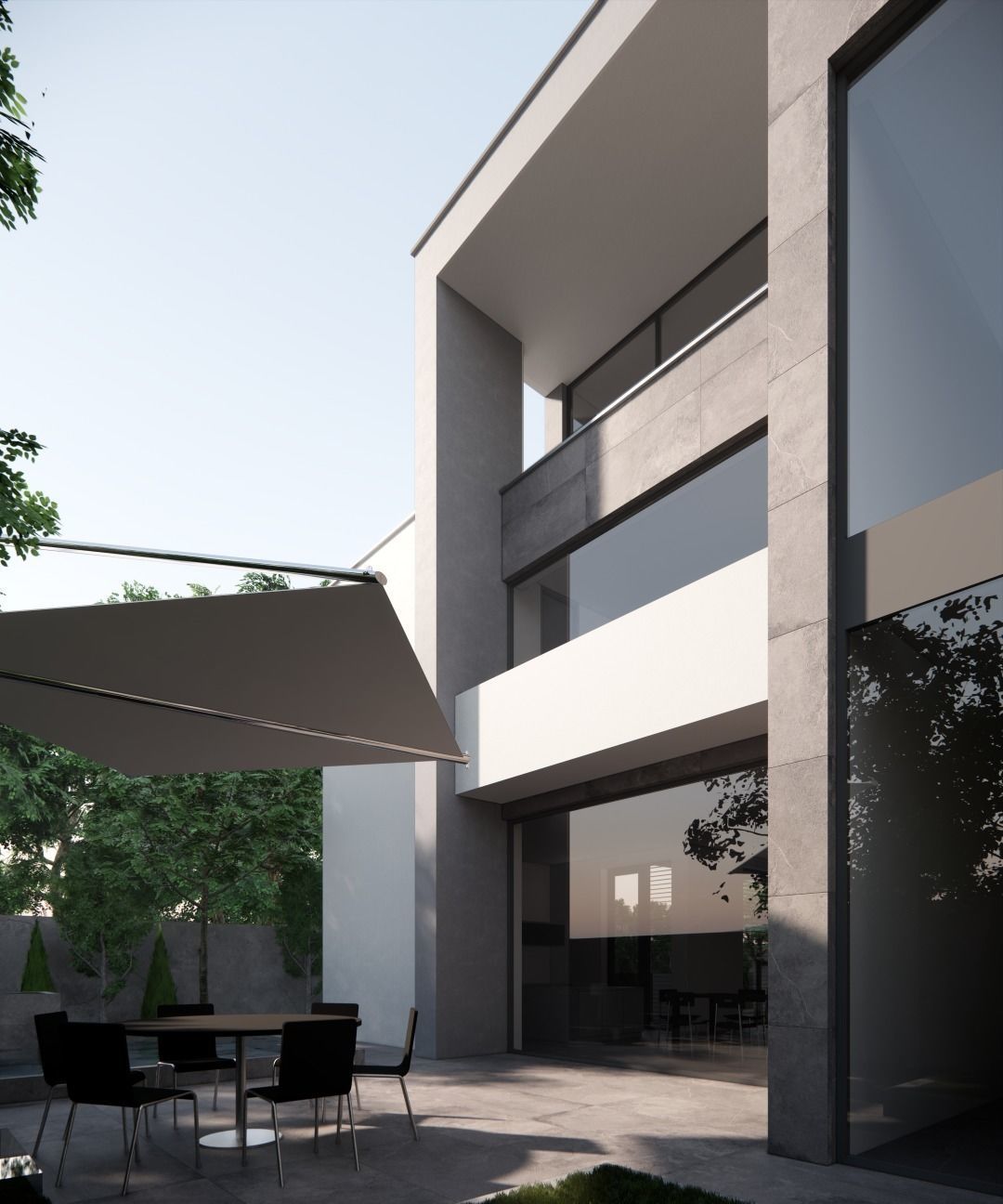 Modern Villa 3D model_4