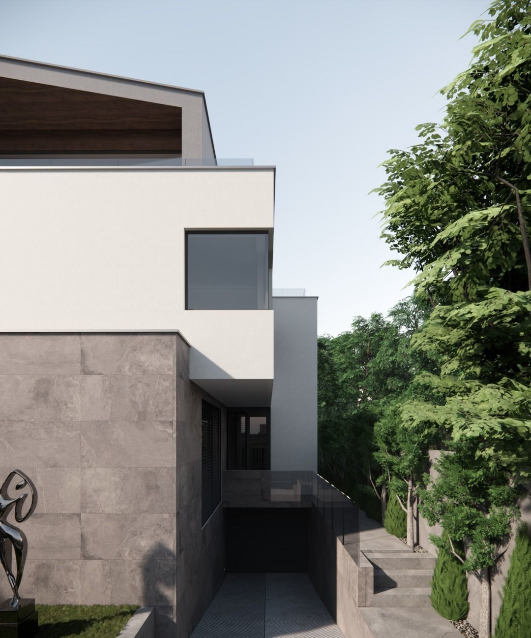 Modern Villa 3D model_8