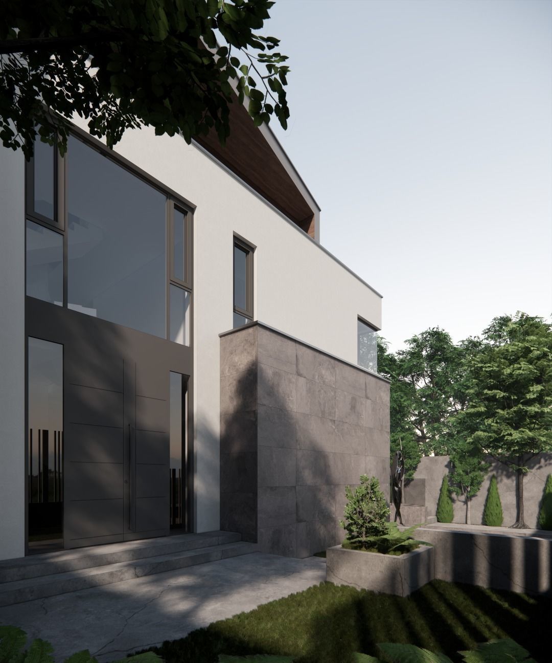 Modern Villa 3D model_6