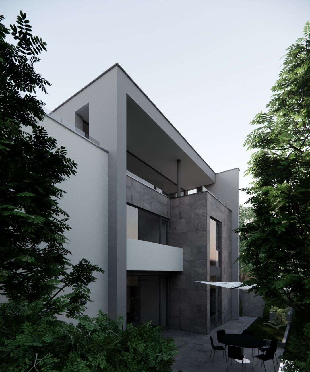 Modern Villa 3D model_11