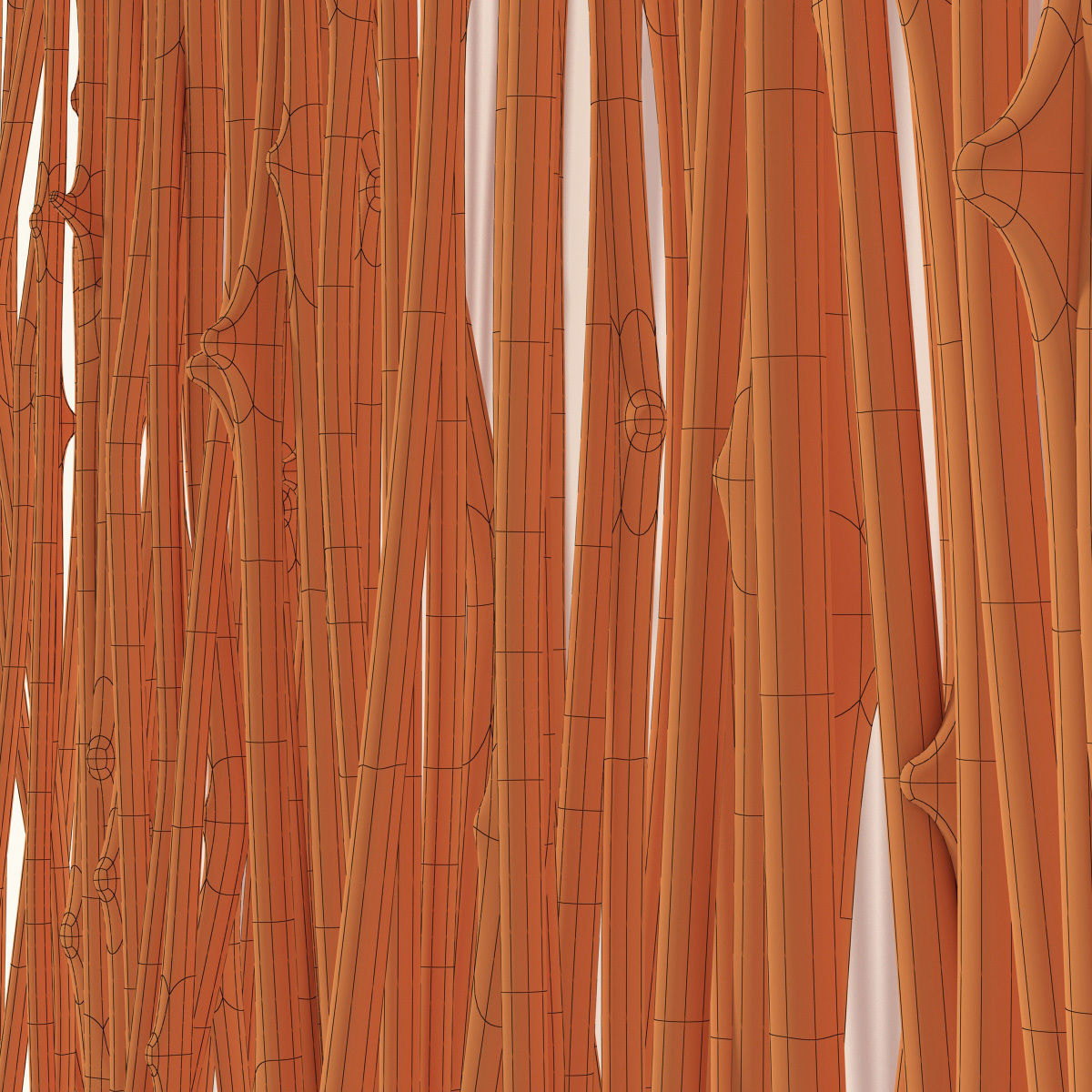 Branch crooked decor bedroom n1 3D model_19