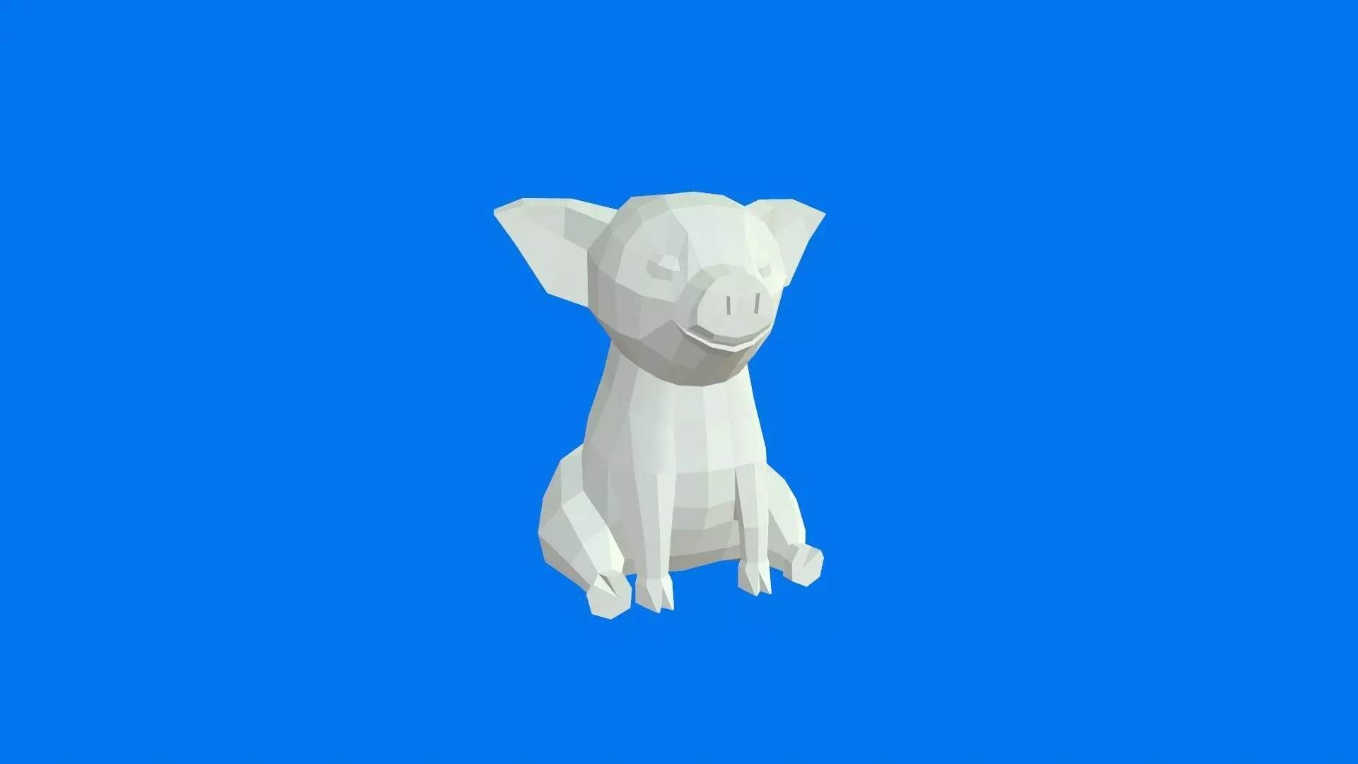 Cow Low poly 3D Printable 3D print model