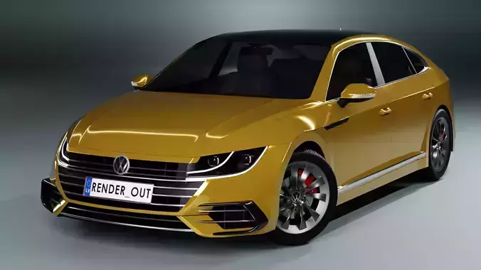 VW Arteon R-line 2017 3D Model