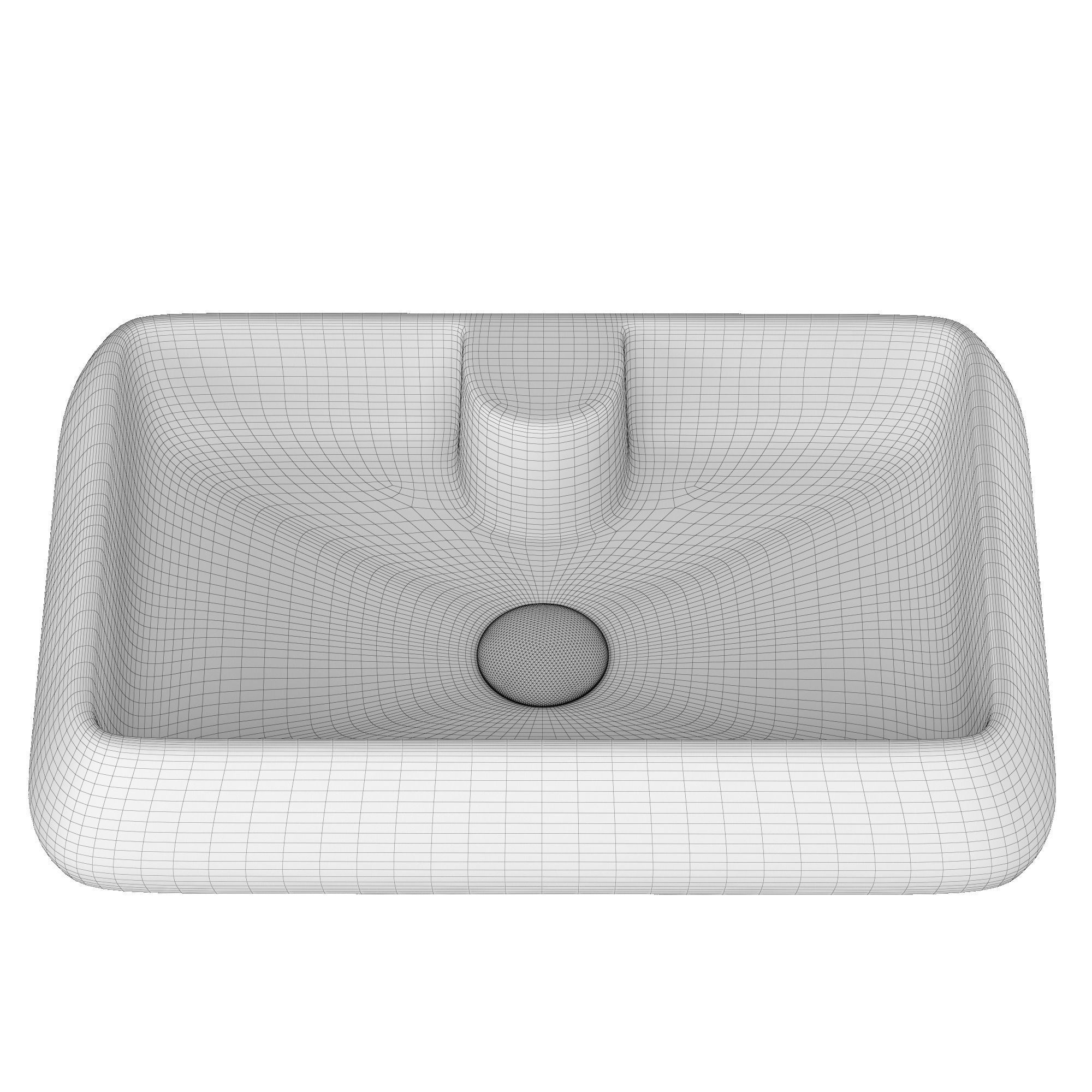 TableTop Basin in rounded rectangle shape Modeled in 3ds max 3D model_10
