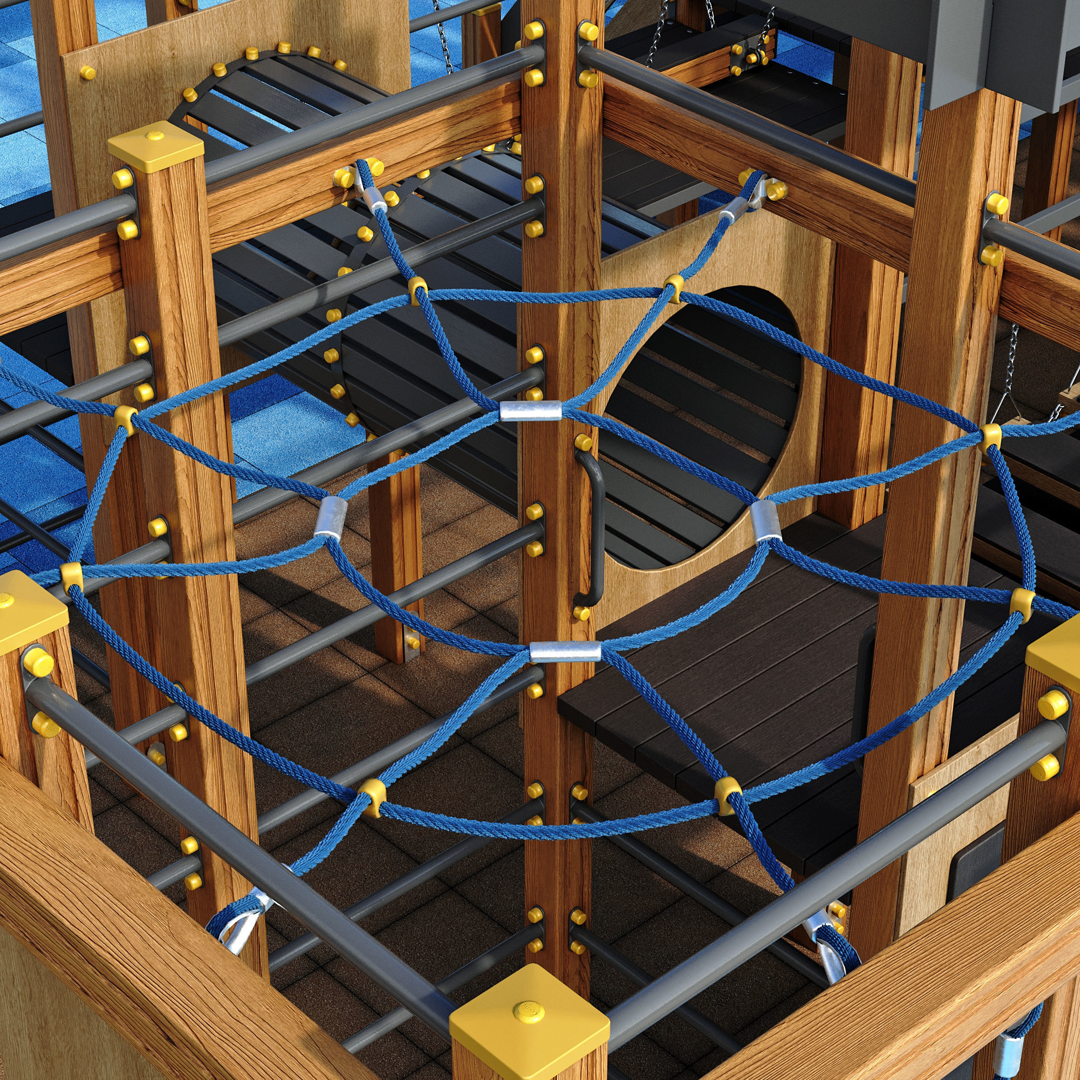 Children playground Pirate ship 3D model_2