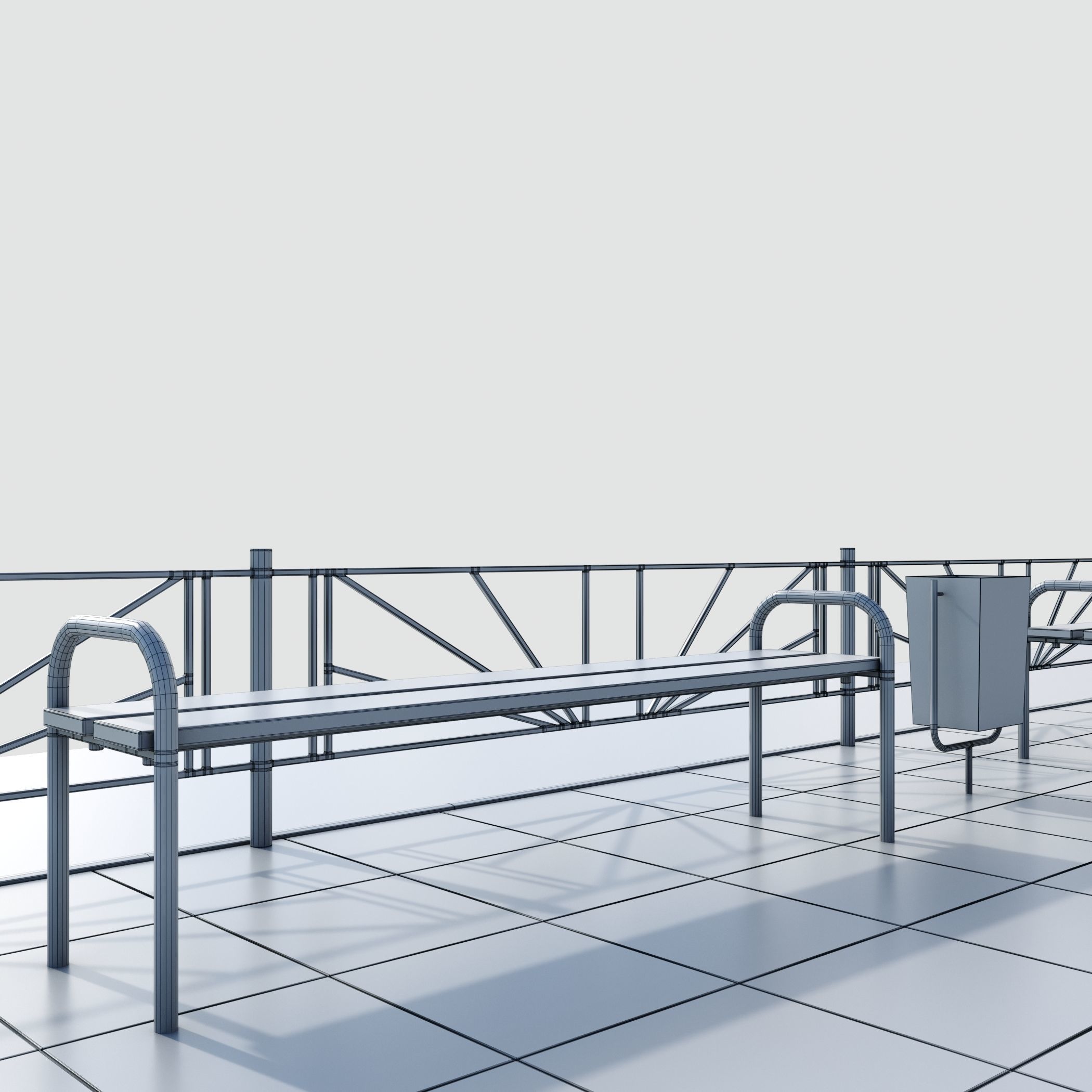 Children playground Pirate ship 3D model_27