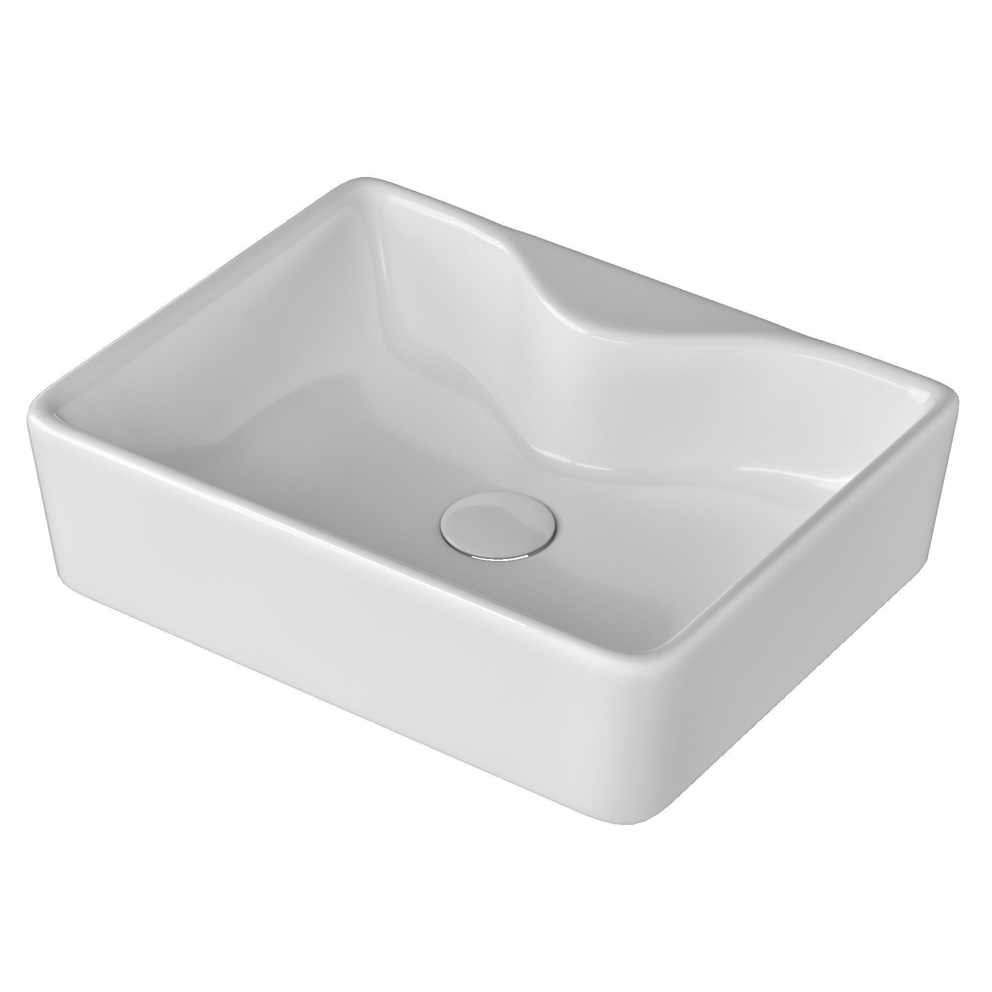Table Top Wash Basin in Rectangle shape Modeled in 3ds max 3D model_3