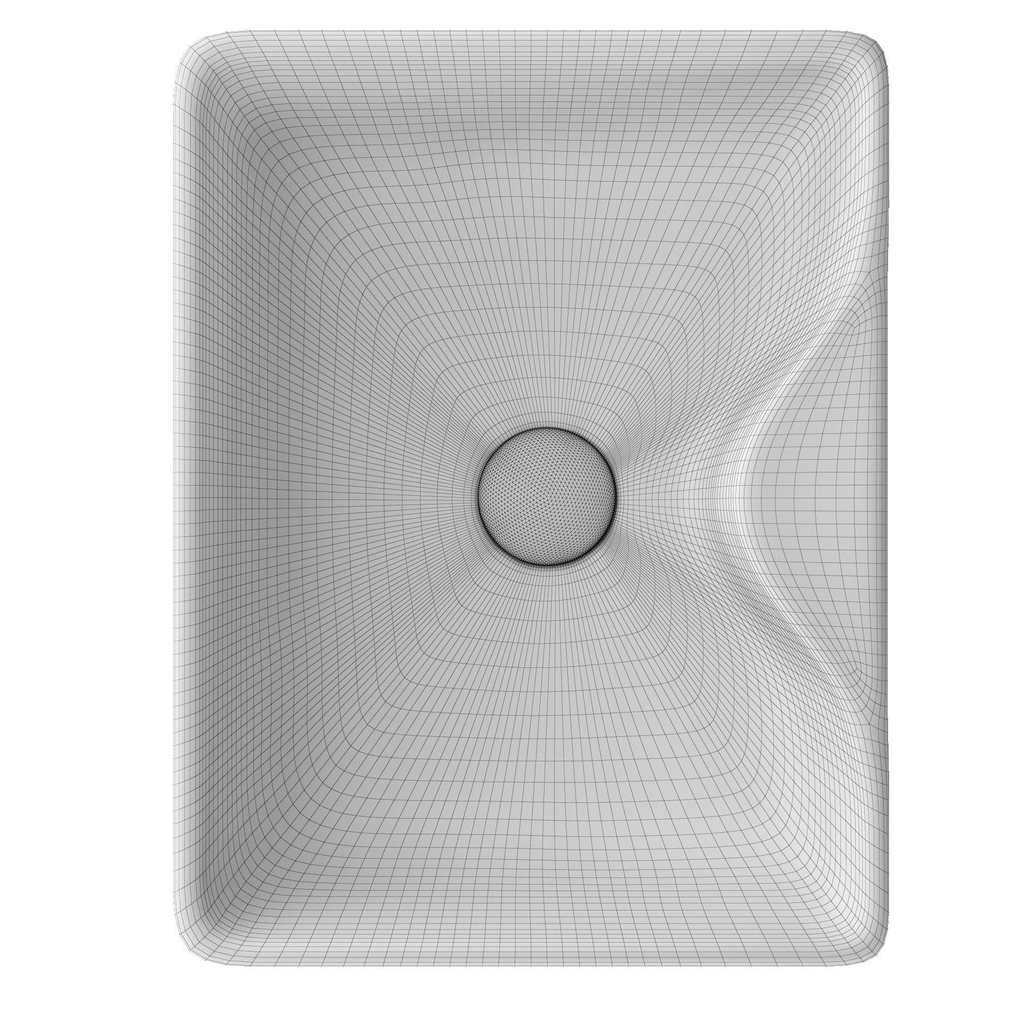 Table Top Wash Basin in Rectangle shape Modeled in 3ds max 3D model_8