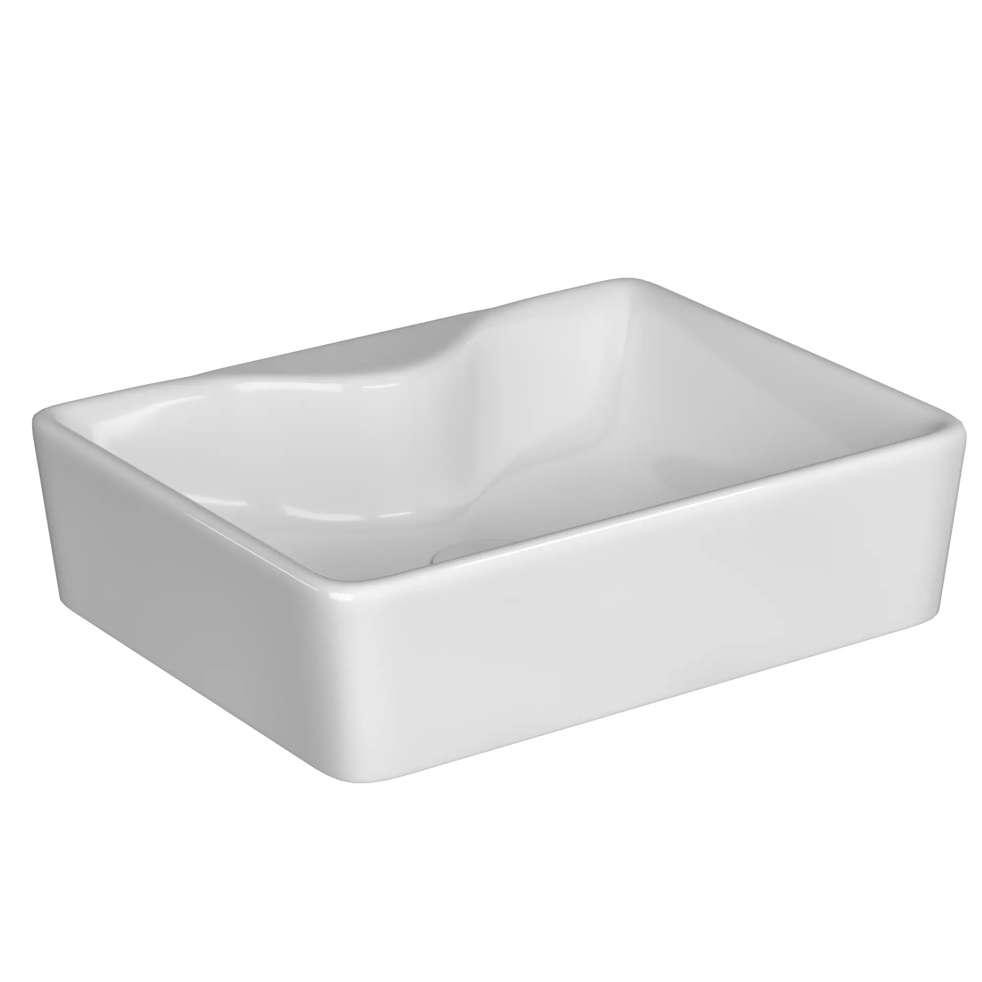Table Top Wash Basin in Rectangle shape Modeled in 3ds max 3D model_0