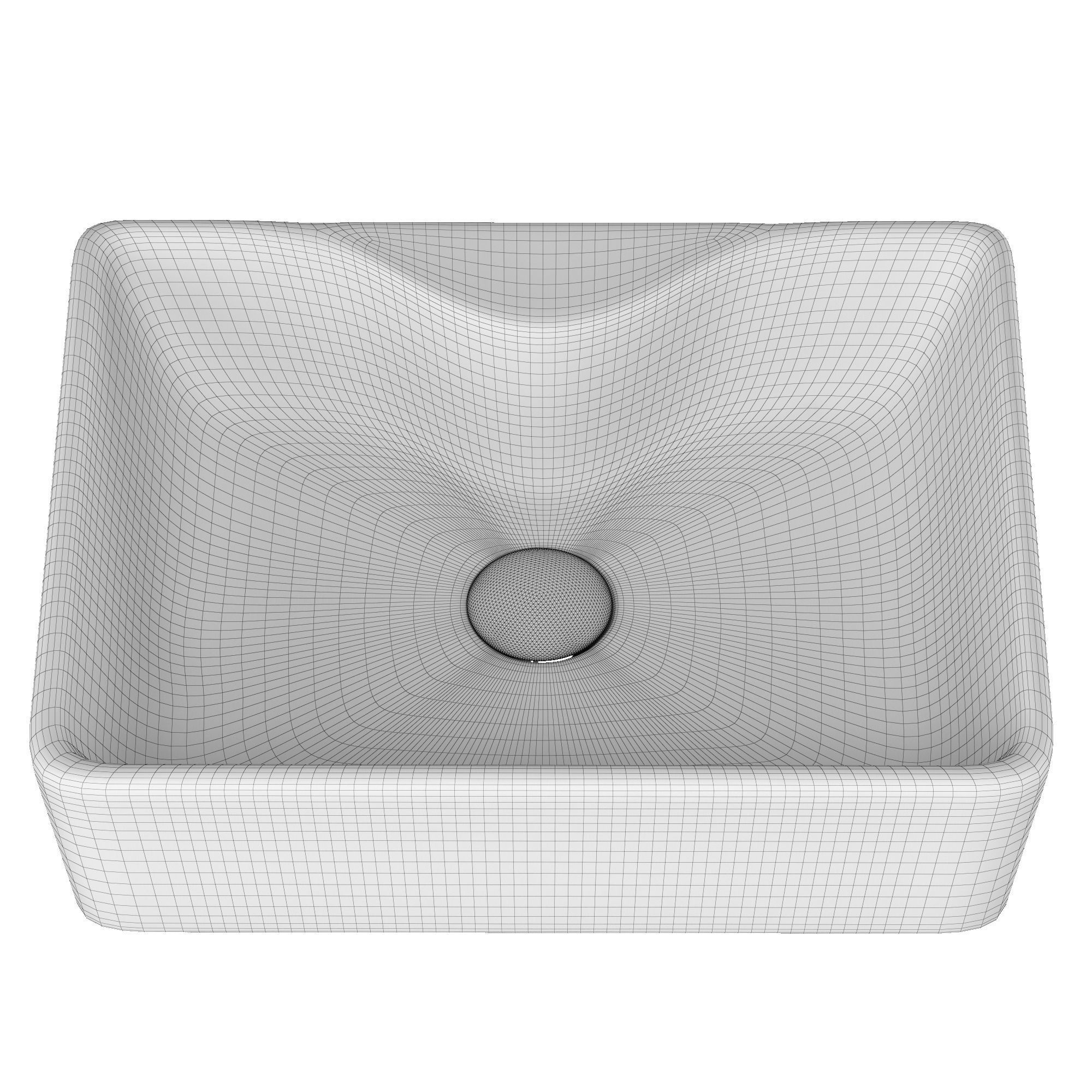 Table Top Wash Basin in Rectangle shape Modeled in 3ds max 3D model_10