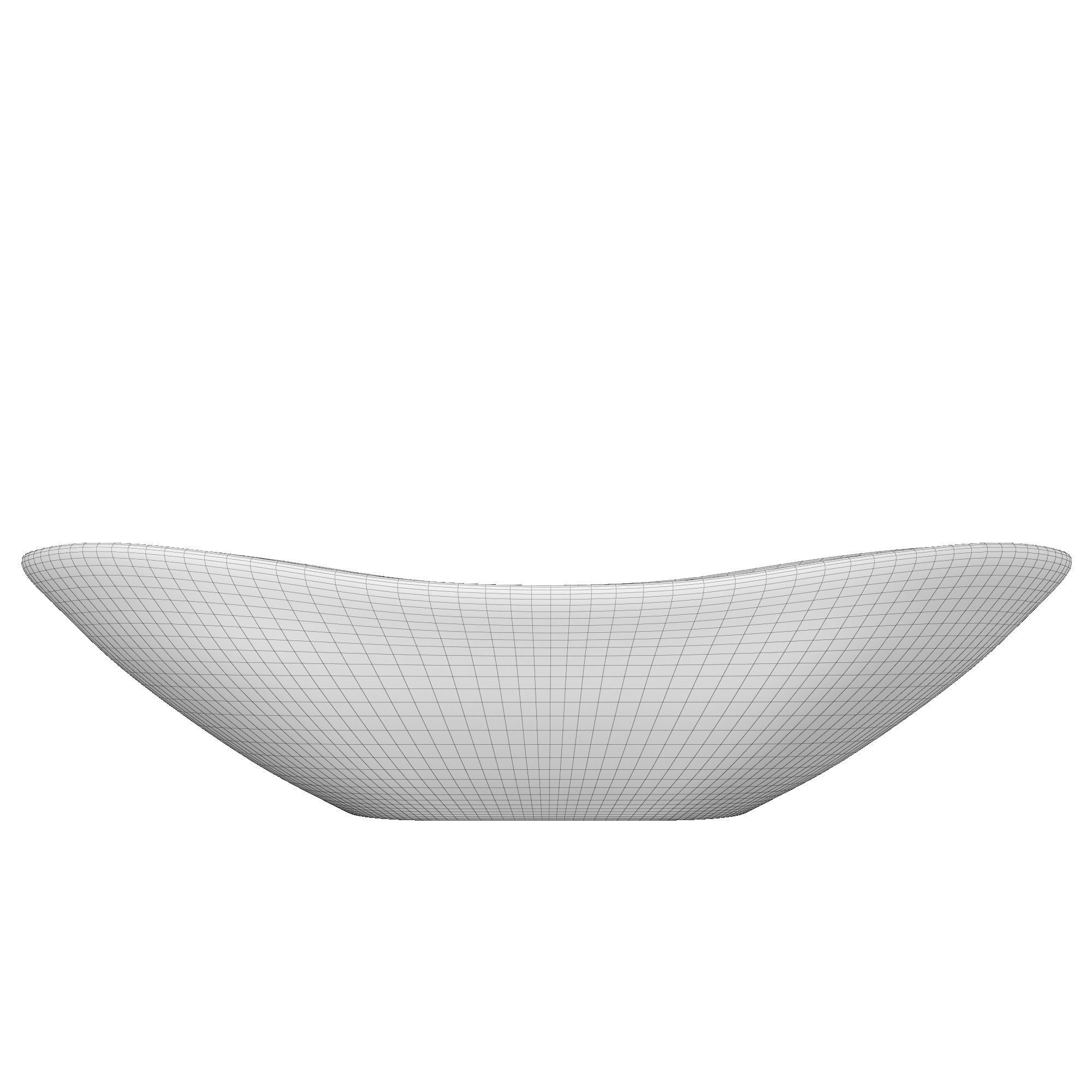 Table Top Basin in rounded rectangle shape Modeled in 3ds max 3D model_11