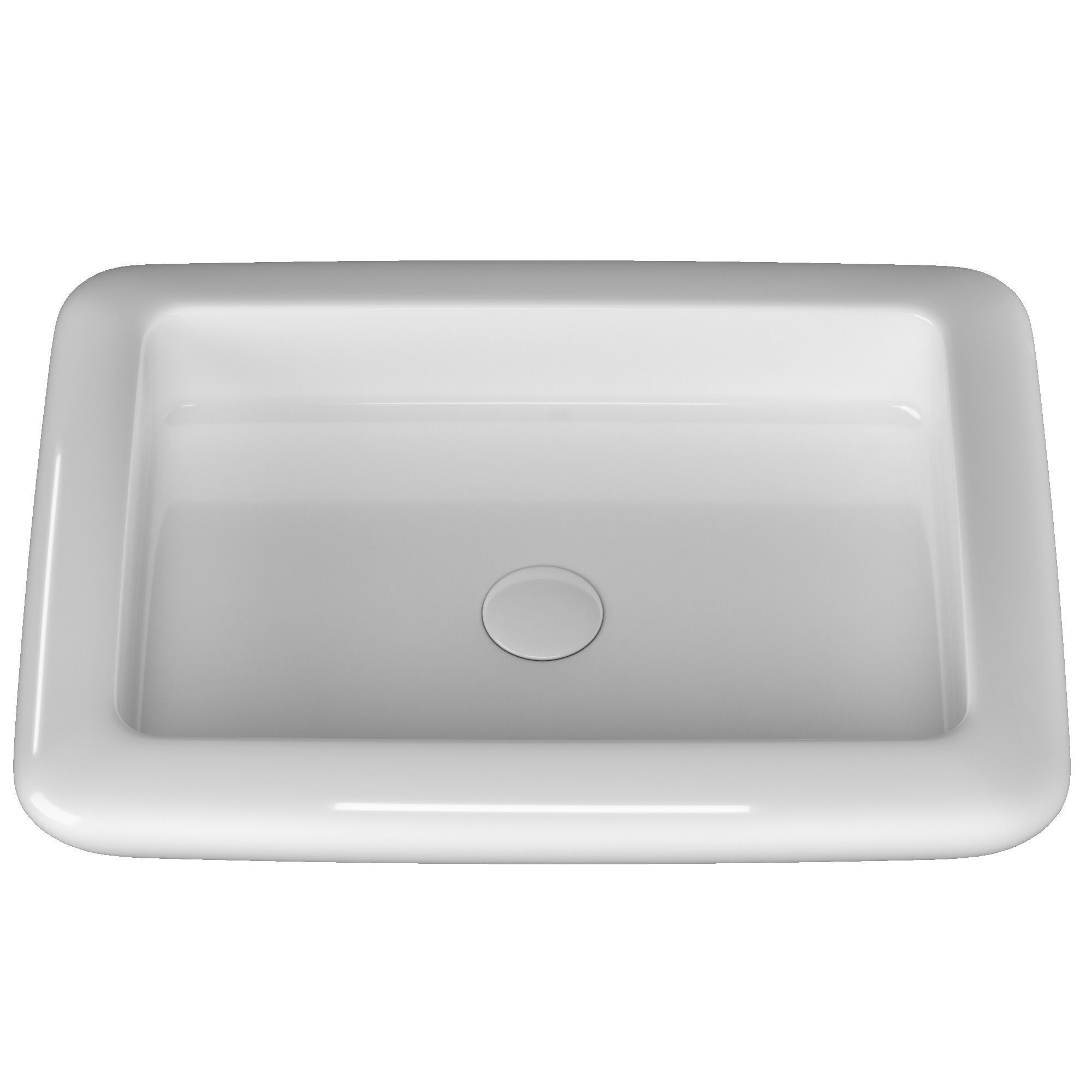 Table Top Wash Basin in Rectangle shape Modeled in 3ds max 3D model_4
