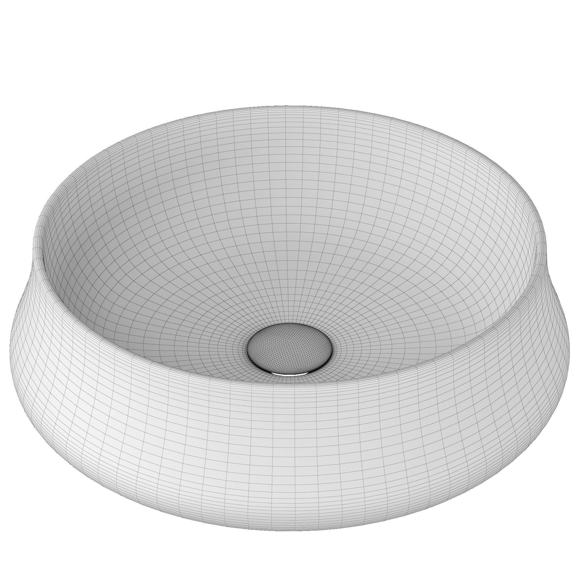 Table Top Wash Basin in round shape Modeled in 3ds max 3D model_7