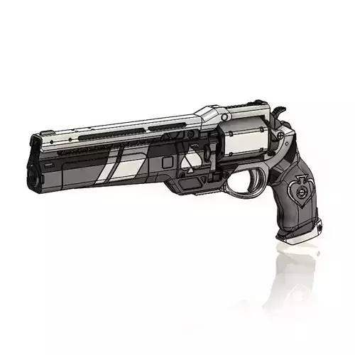 Ace of Spades Exotic Hand Cannon 3D print model