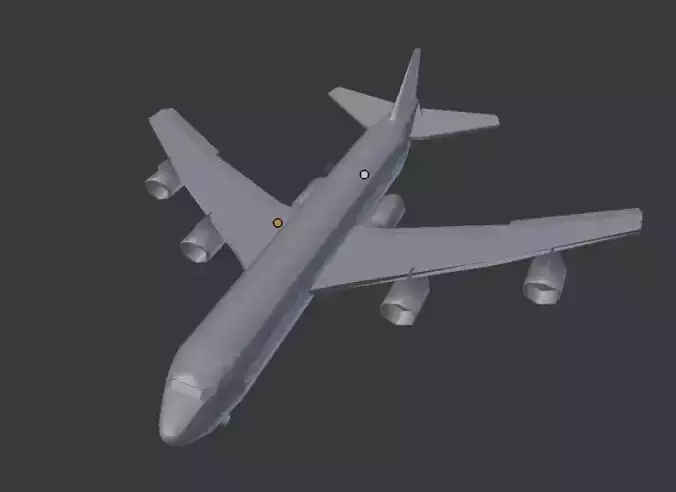 pasanger plane with interiors