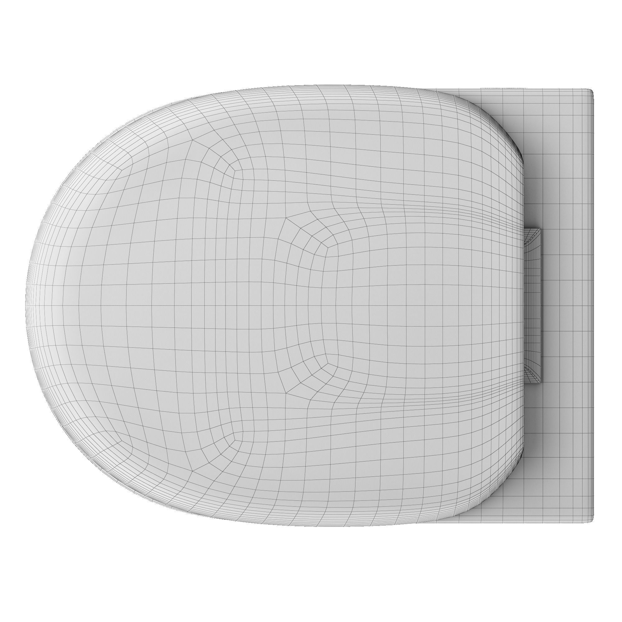 Wall Hung Water closet toilet 3D model Modeled in 3ds max  3D model_8