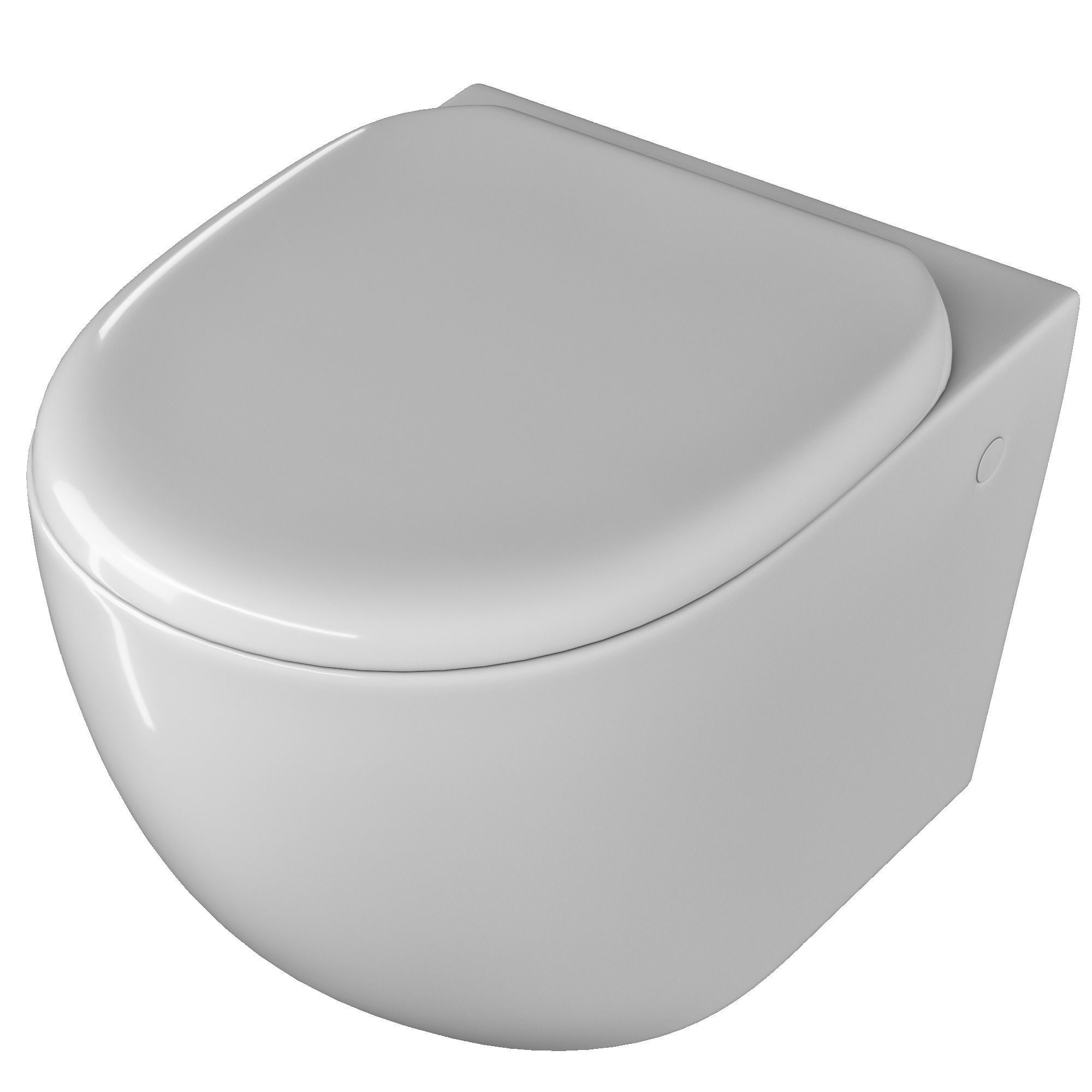 Wall Hung Water closet toilet 3D model Modeled in 3ds max  3D model_3