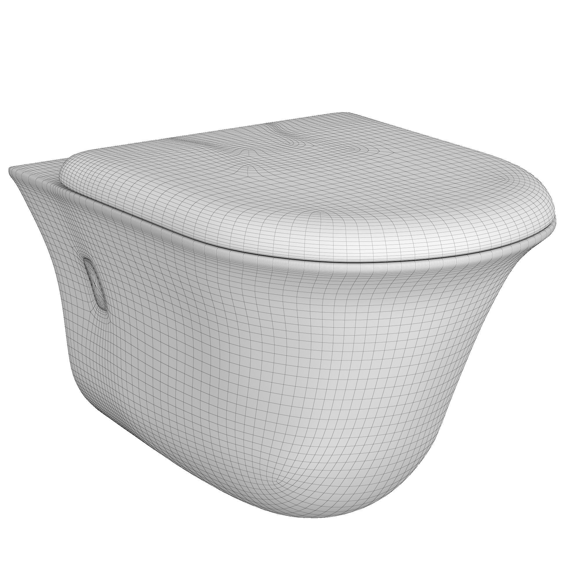 Wall Hung Water closet toilet 3D model Modeled in 3ds max 3D model_6