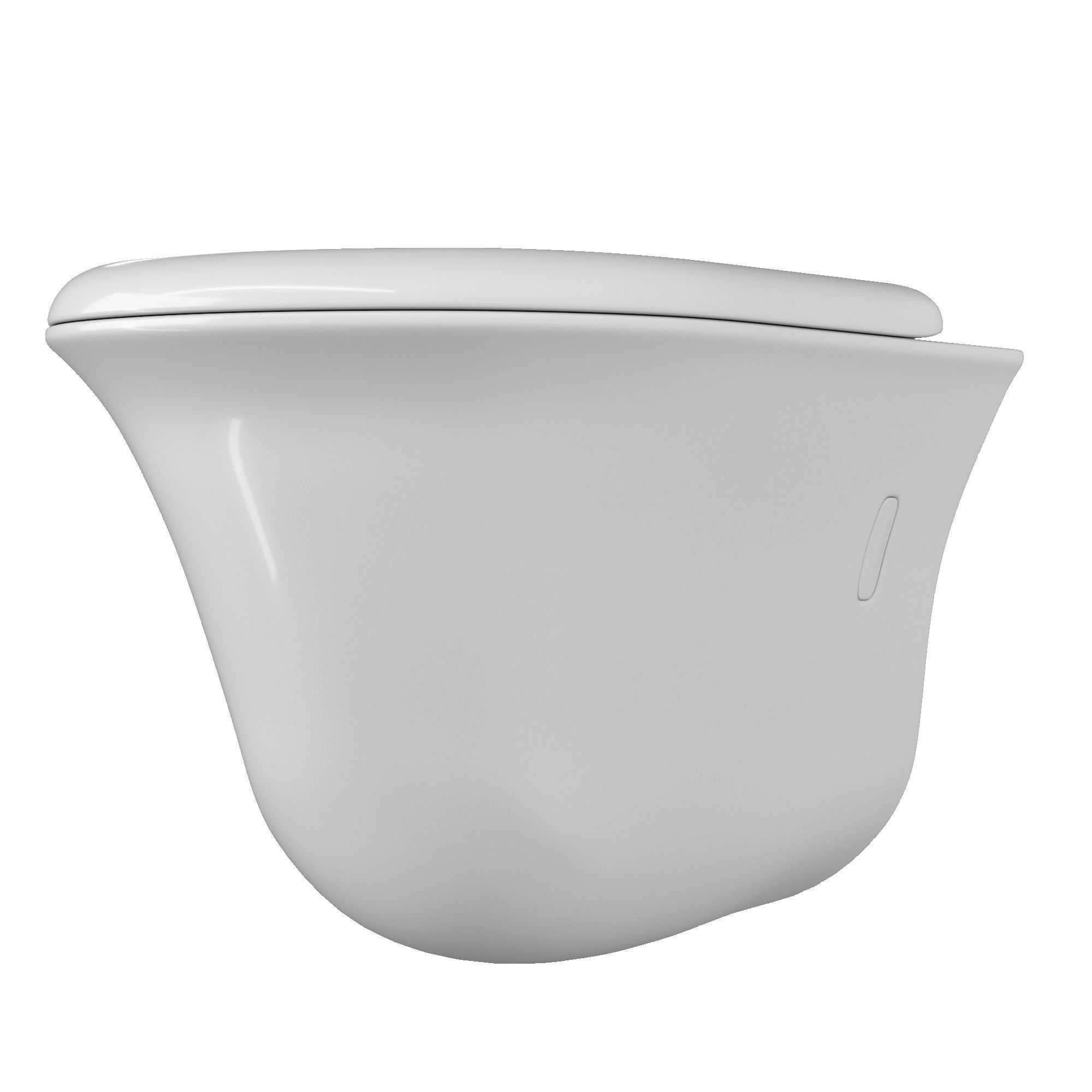 Wall Hung Water closet toilet 3D model Modeled in 3ds max 3D model_4