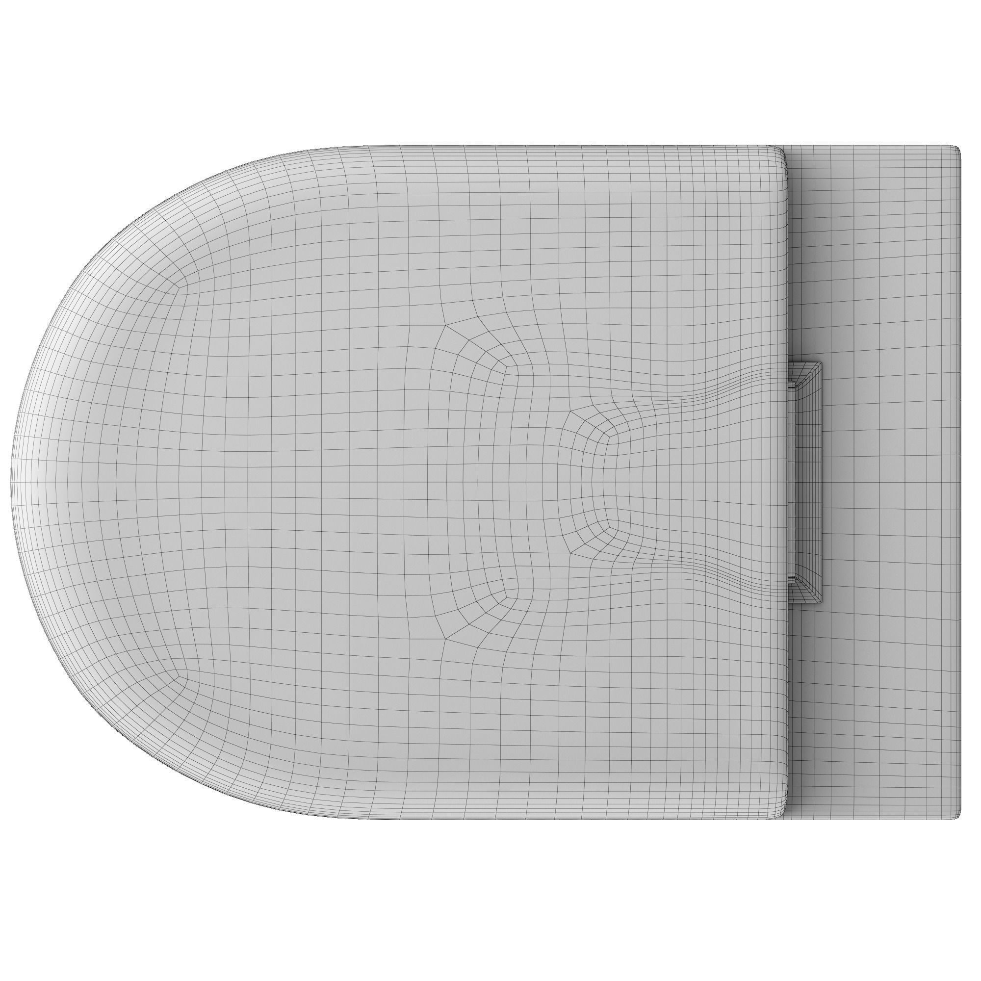 Wall Hung Water closet toilet 3D model Modeled in 3ds max 3D model_8