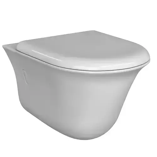 Wall Hung Water closet toilet 3D model Modeled in 3ds max 