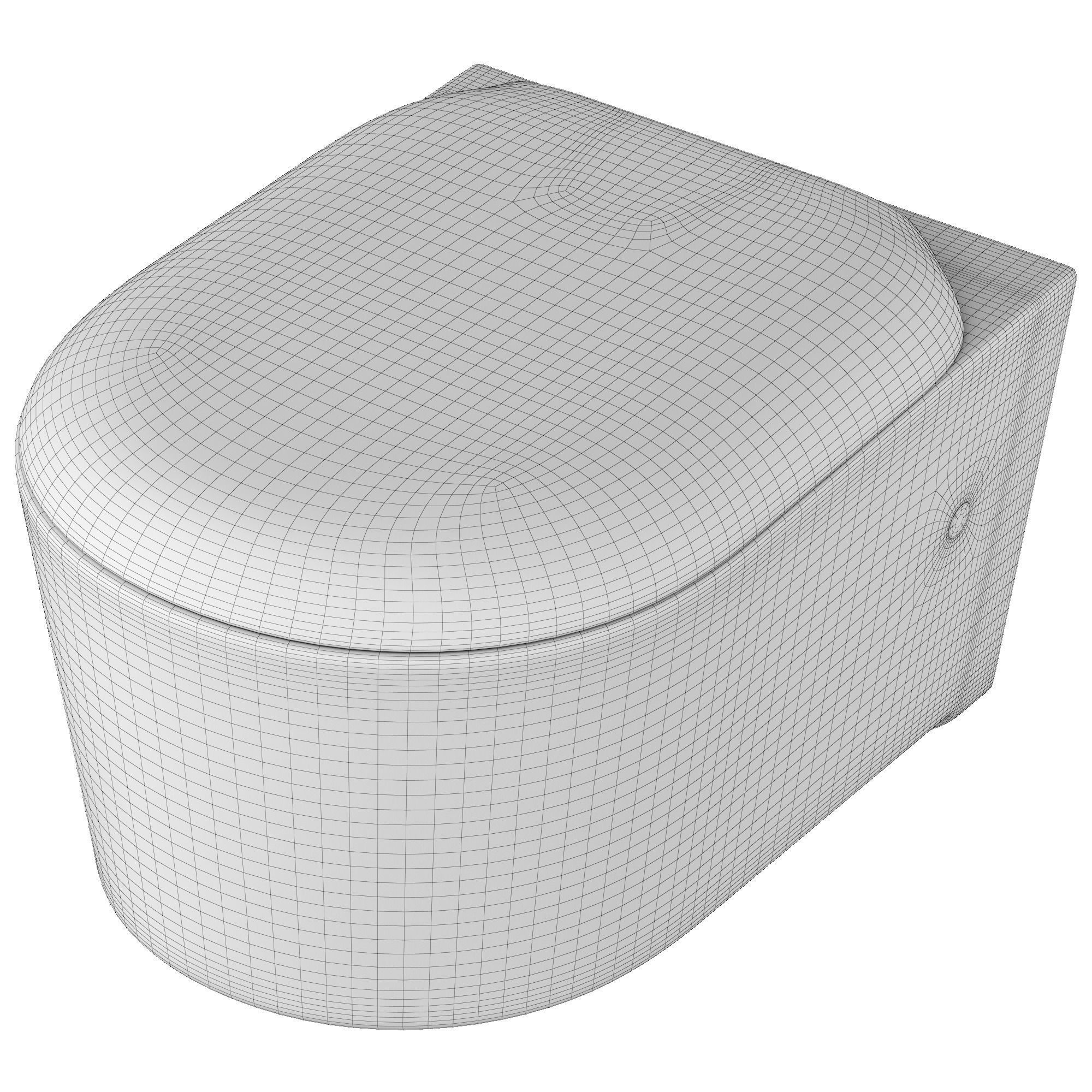 Wall Hung Water closet toilet 3D model Modeled in 3ds max 3D model_9