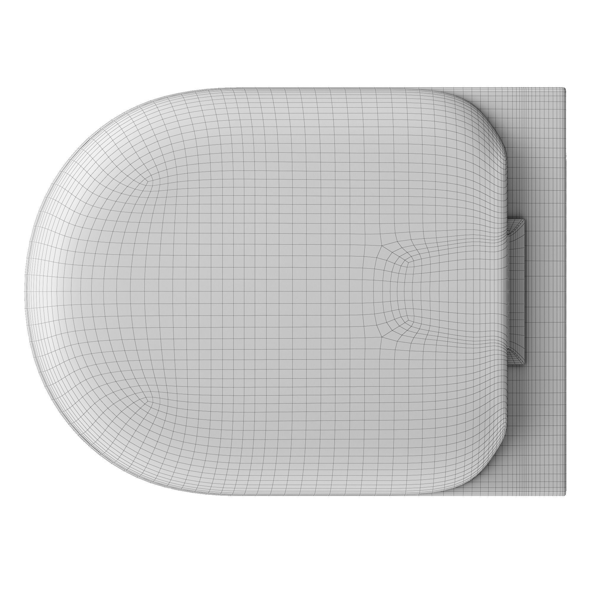 Wall Hung Water closet toilet 3D model Modeled in 3ds max 3D model_8