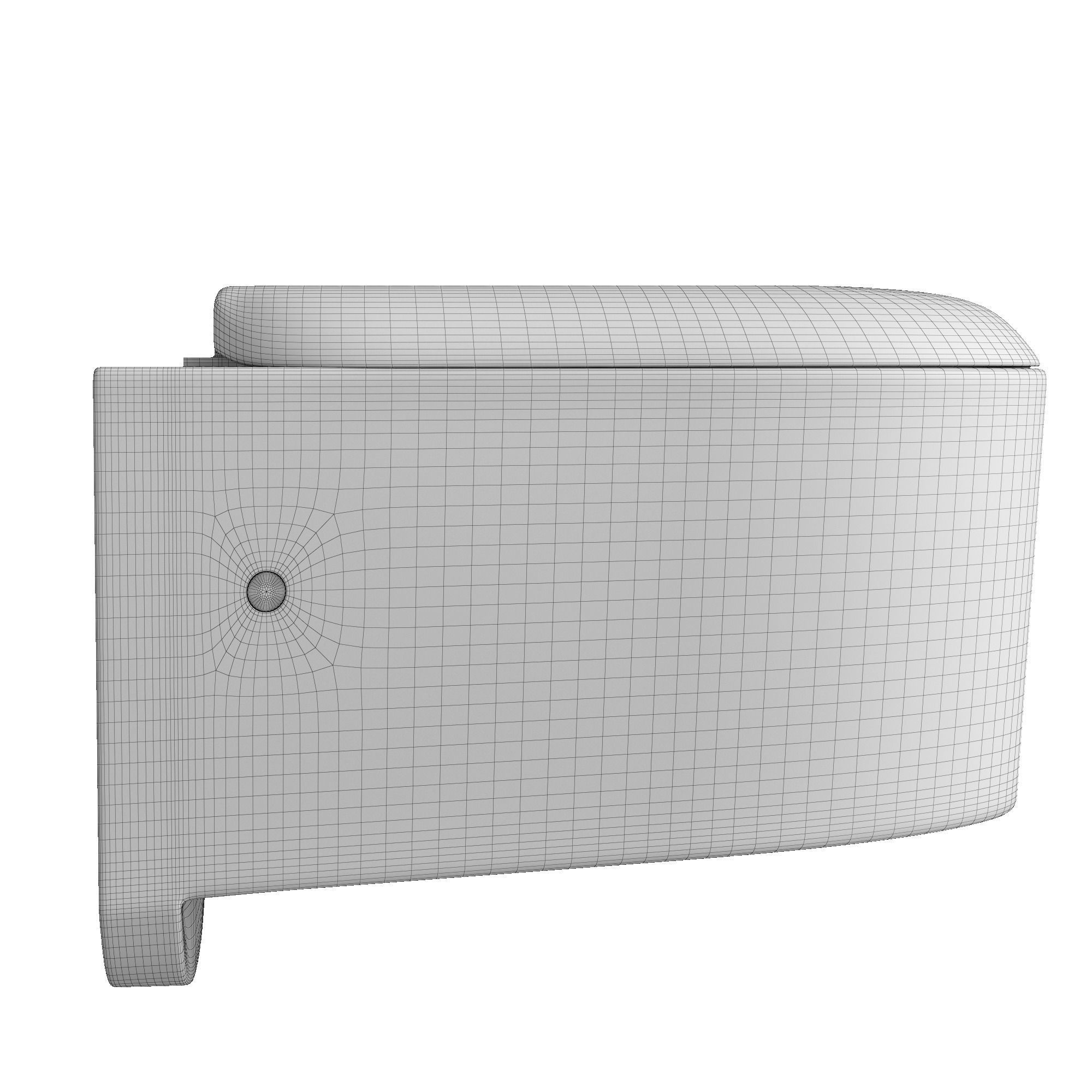 Wall Hung Water closet toilet 3D model Modeled in 3ds max 3D model_7