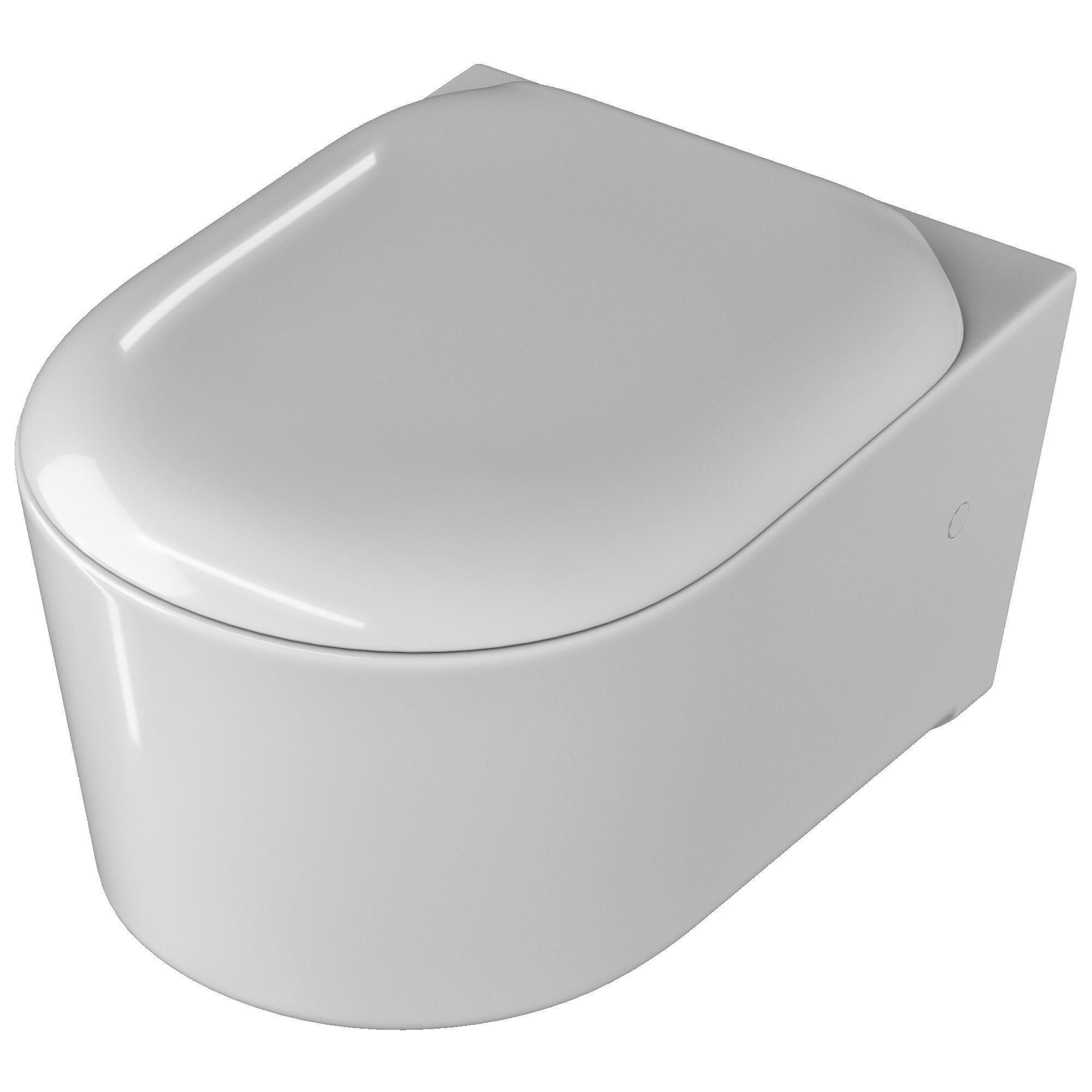 Wall Hung Water closet toilet 3D model Modeled in 3ds max 3D model_3