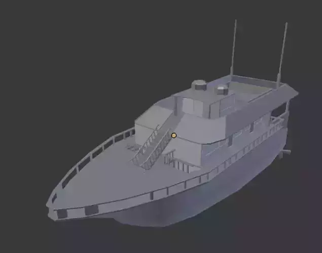 yacht with interiors