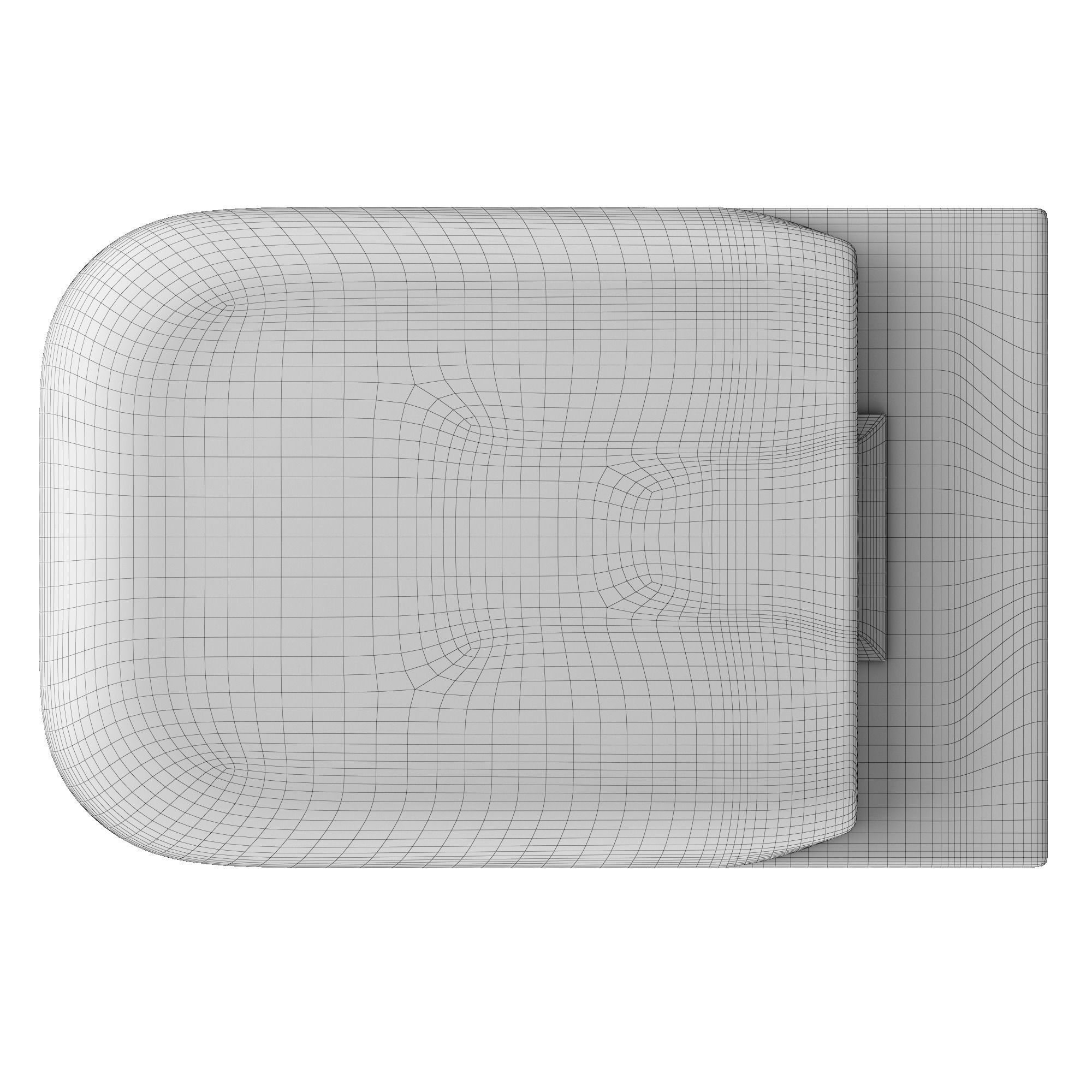 Wall Hung Water closet toilet 3D model Modeled in 3ds max 3D model_8