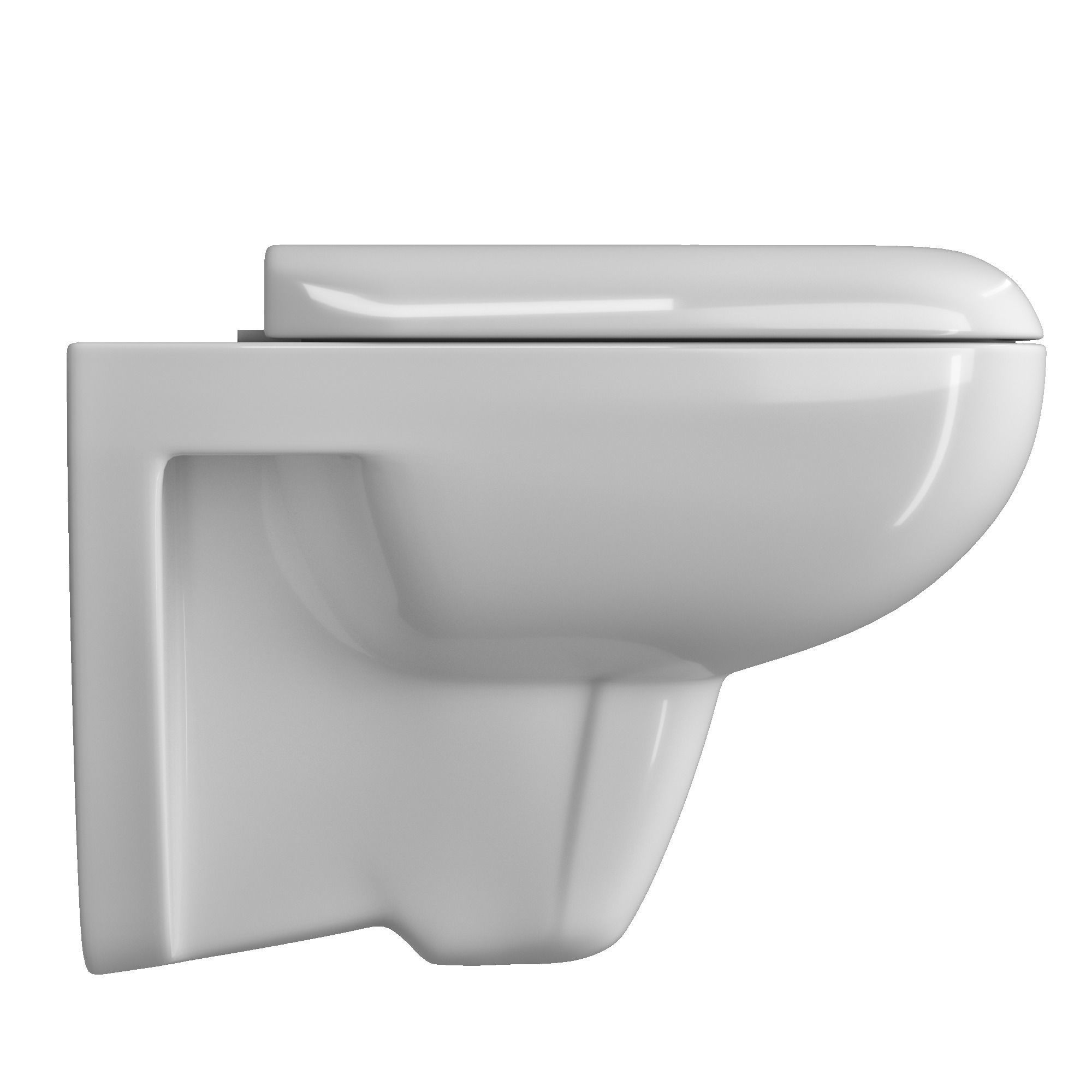 Wall Hung Water closet toilet 3D model Modeled in 3ds max 3D model_1