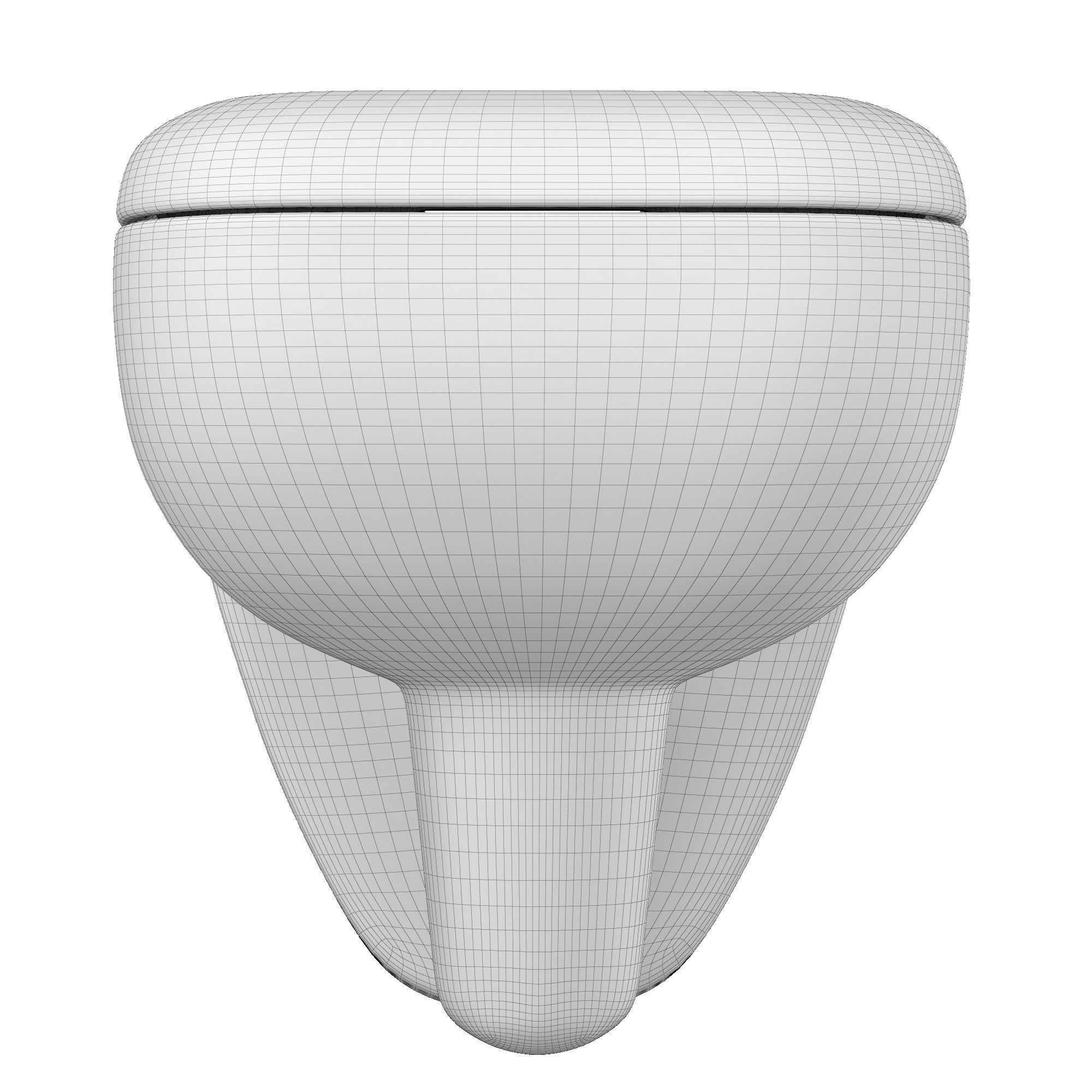 Wall Hung Water closet toilet 3D model Modeled in 3ds max 3D model_11