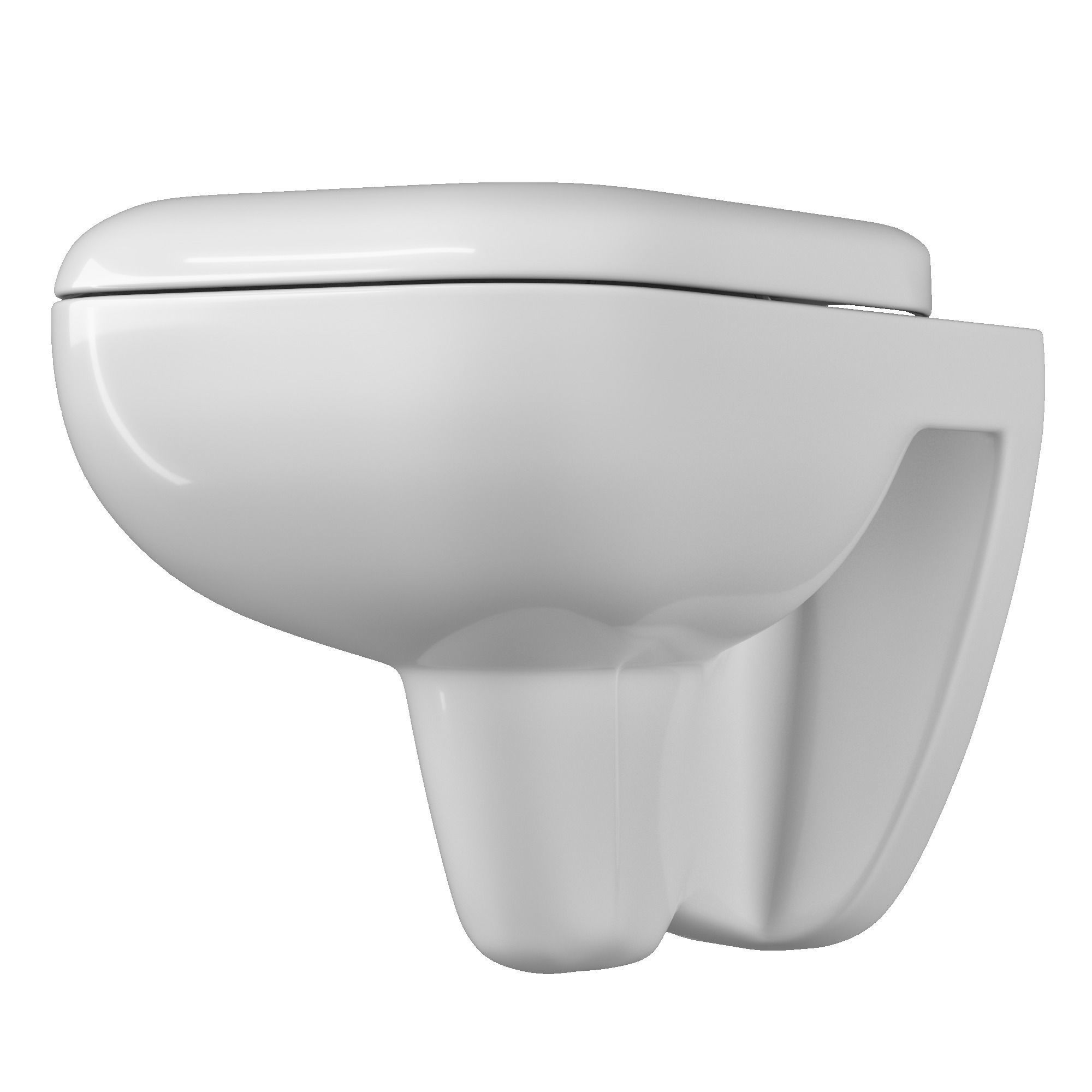 Wall Hung Water closet toilet 3D model Modeled in 3ds max 3D model_4