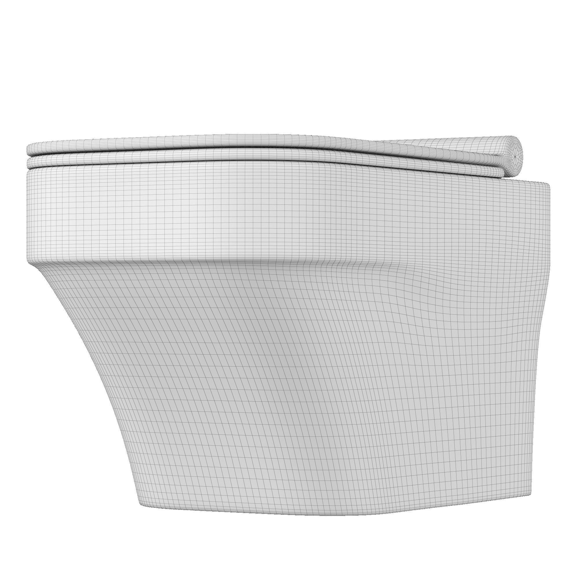 Wall Hung Water closet toilet 3D model Modeled in 3ds max 3D model_10