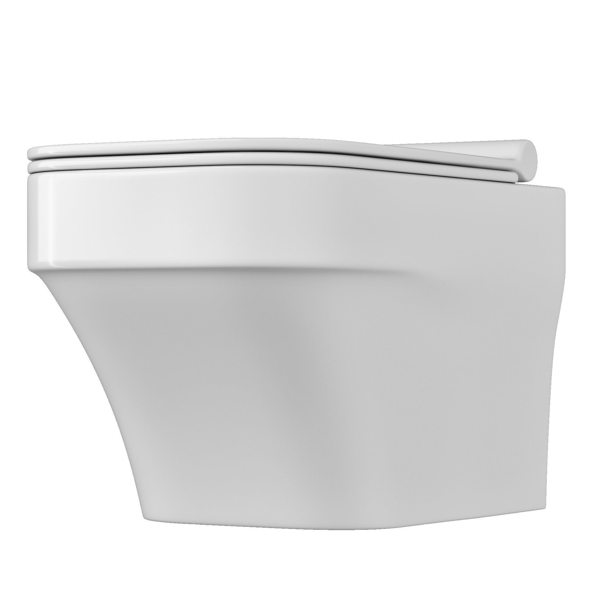 Wall Hung Water closet toilet 3D model Modeled in 3ds max 3D model_4