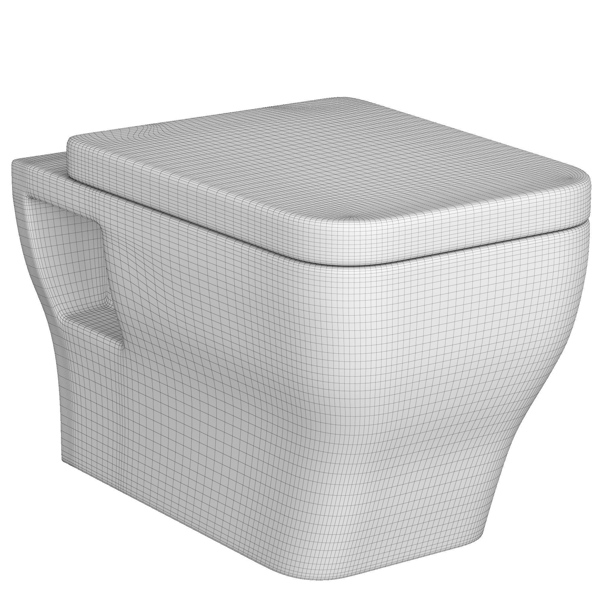 Wall Hung Water closet toilet 3D model Modeled in 3ds max  3D model_6