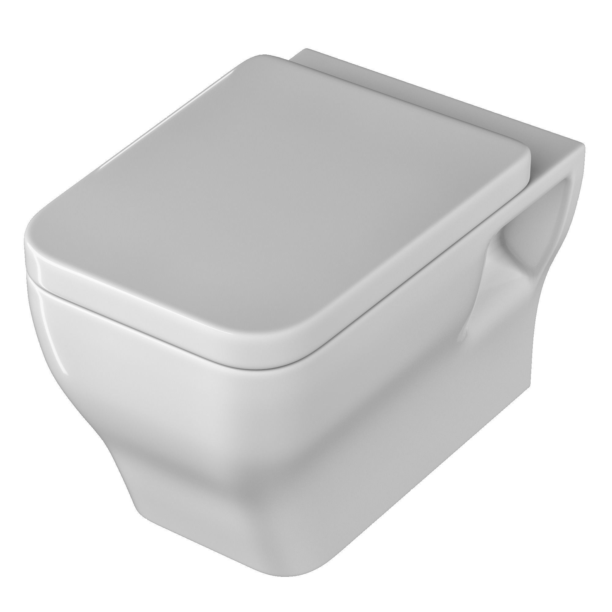 Wall Hung Water closet toilet 3D model Modeled in 3ds max  3D model_3