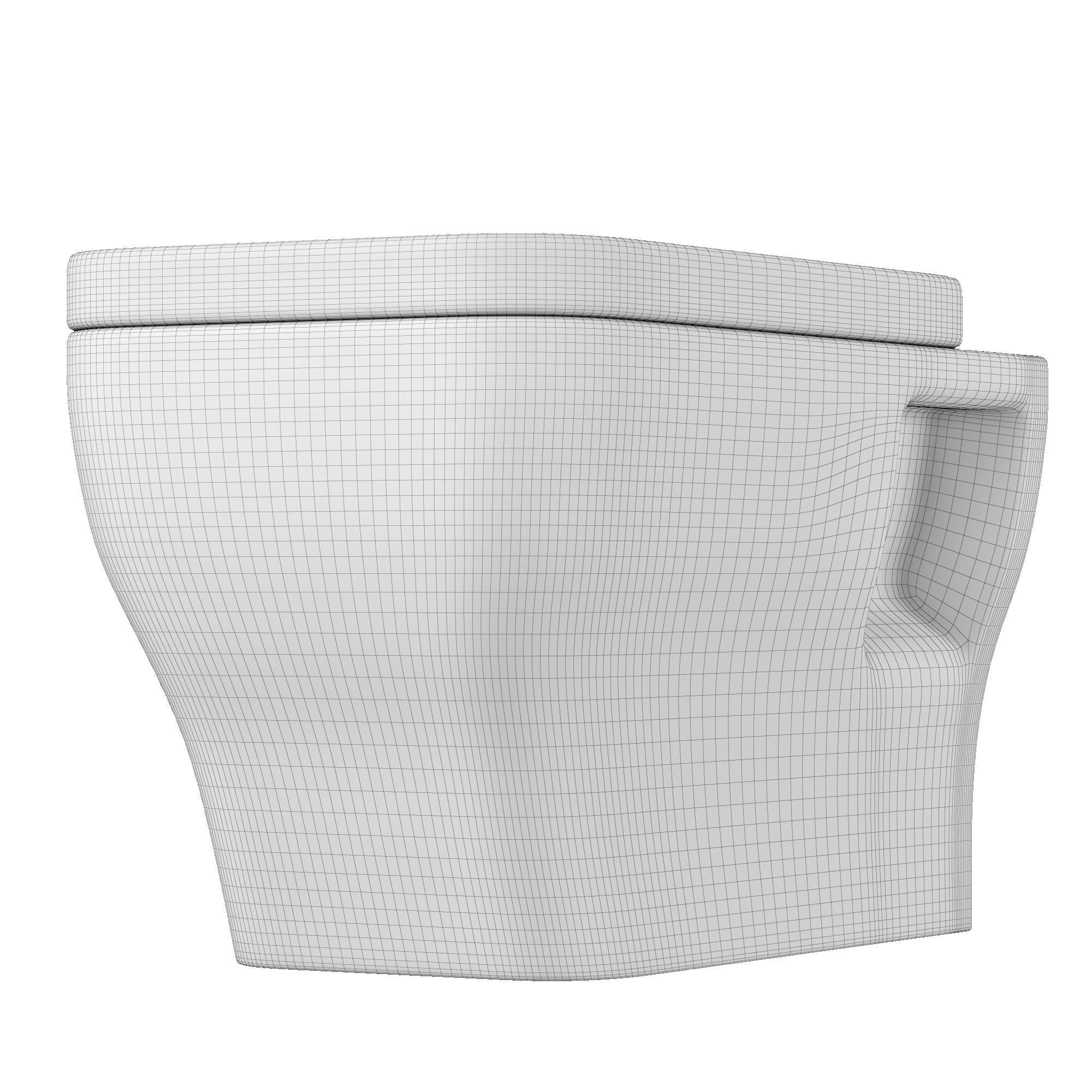 Wall Hung Water closet toilet 3D model Modeled in 3ds max  3D model_10