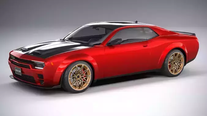 Generic Muscle Car 2021 3D model