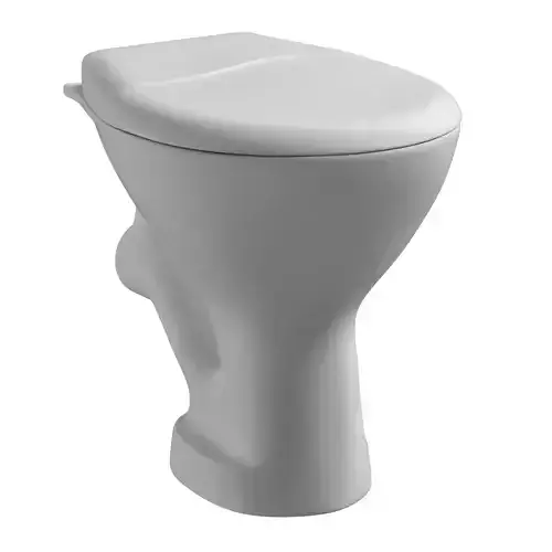 Floor Mount oval shape EWC toilet 3D model Modeled in 3ds max