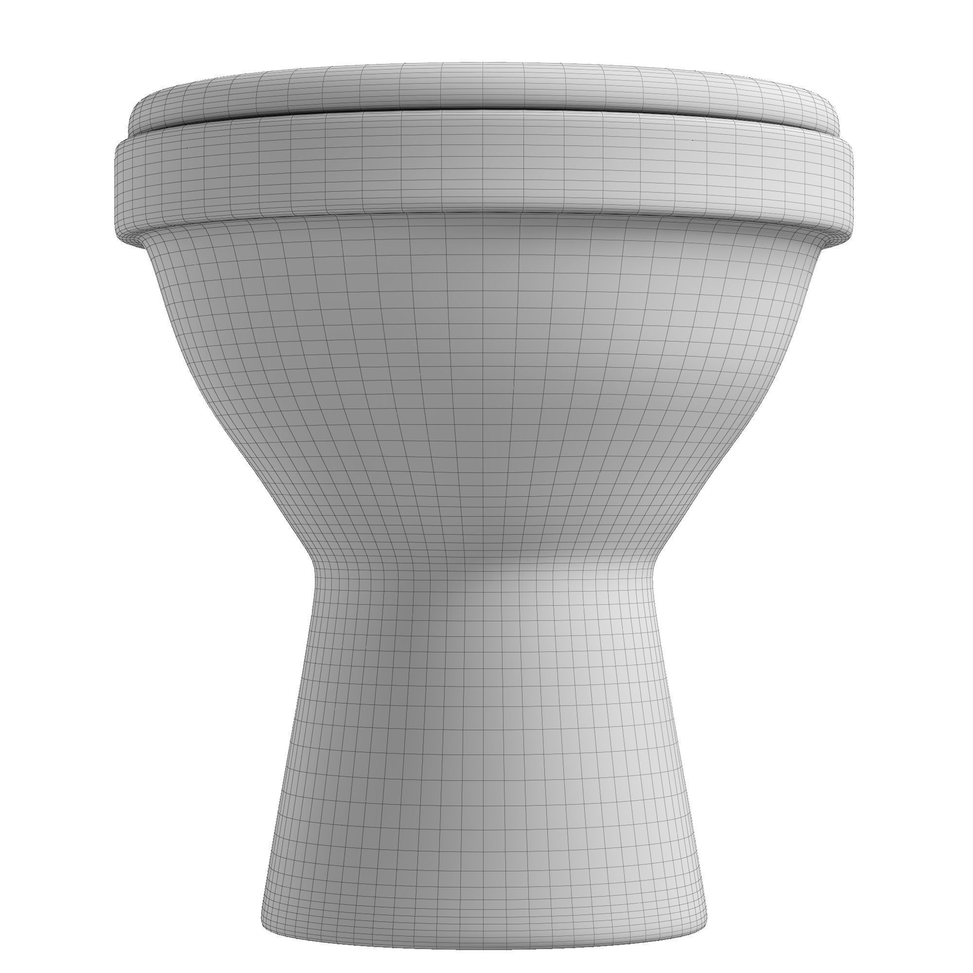 Floor Mount oval shape EWC toilet 3D model Modeled in 3ds max 3D model_12