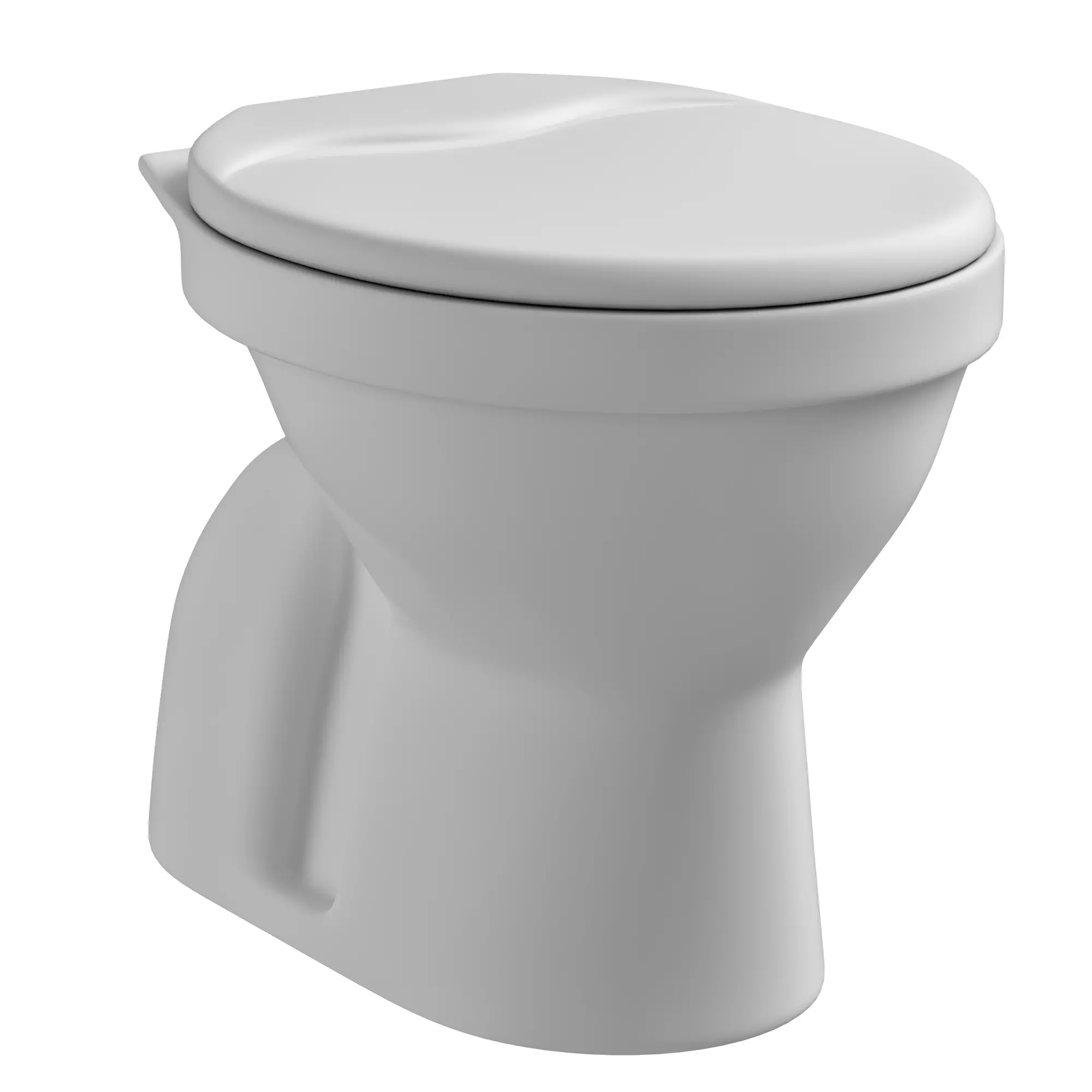 Floor Mount oval shape EWC toilet 3D model Modeled in 3ds max 3D model_0