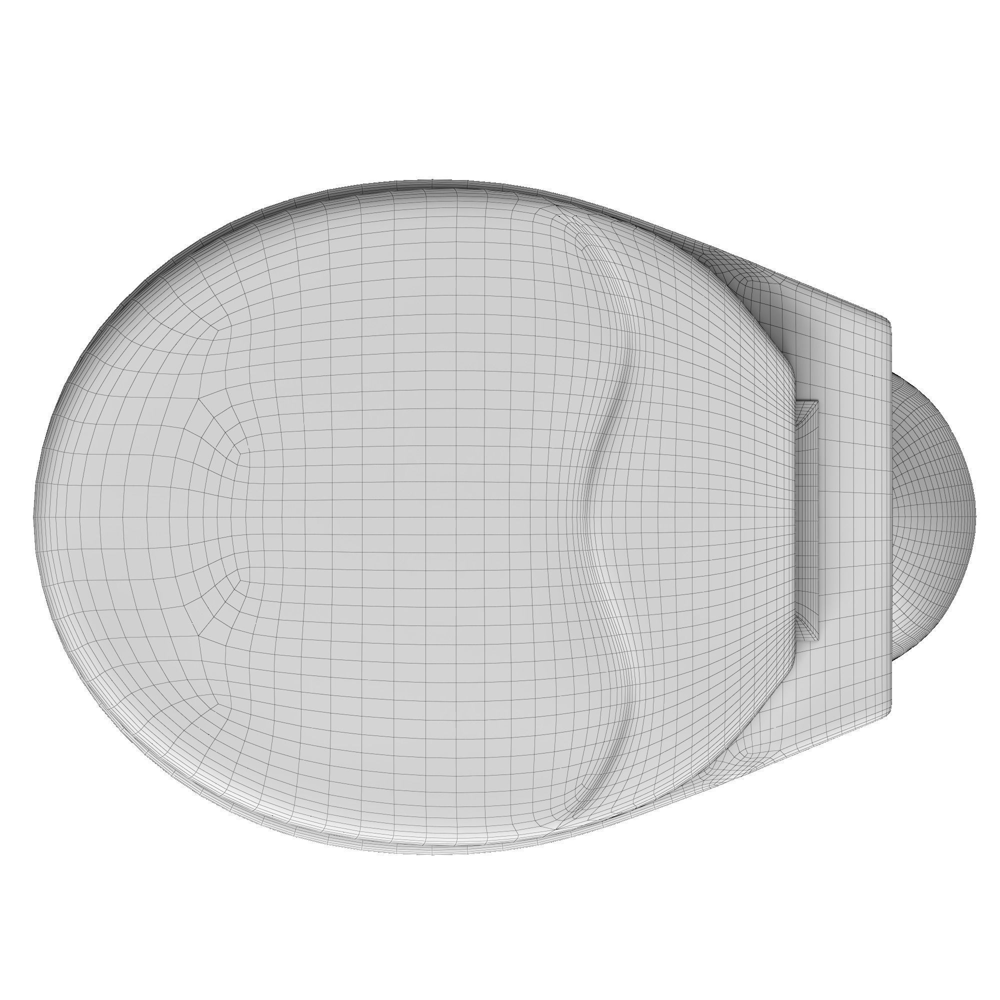 Floor Mount oval shape EWC toilet 3D model Modeled in 3ds max 3D model_9