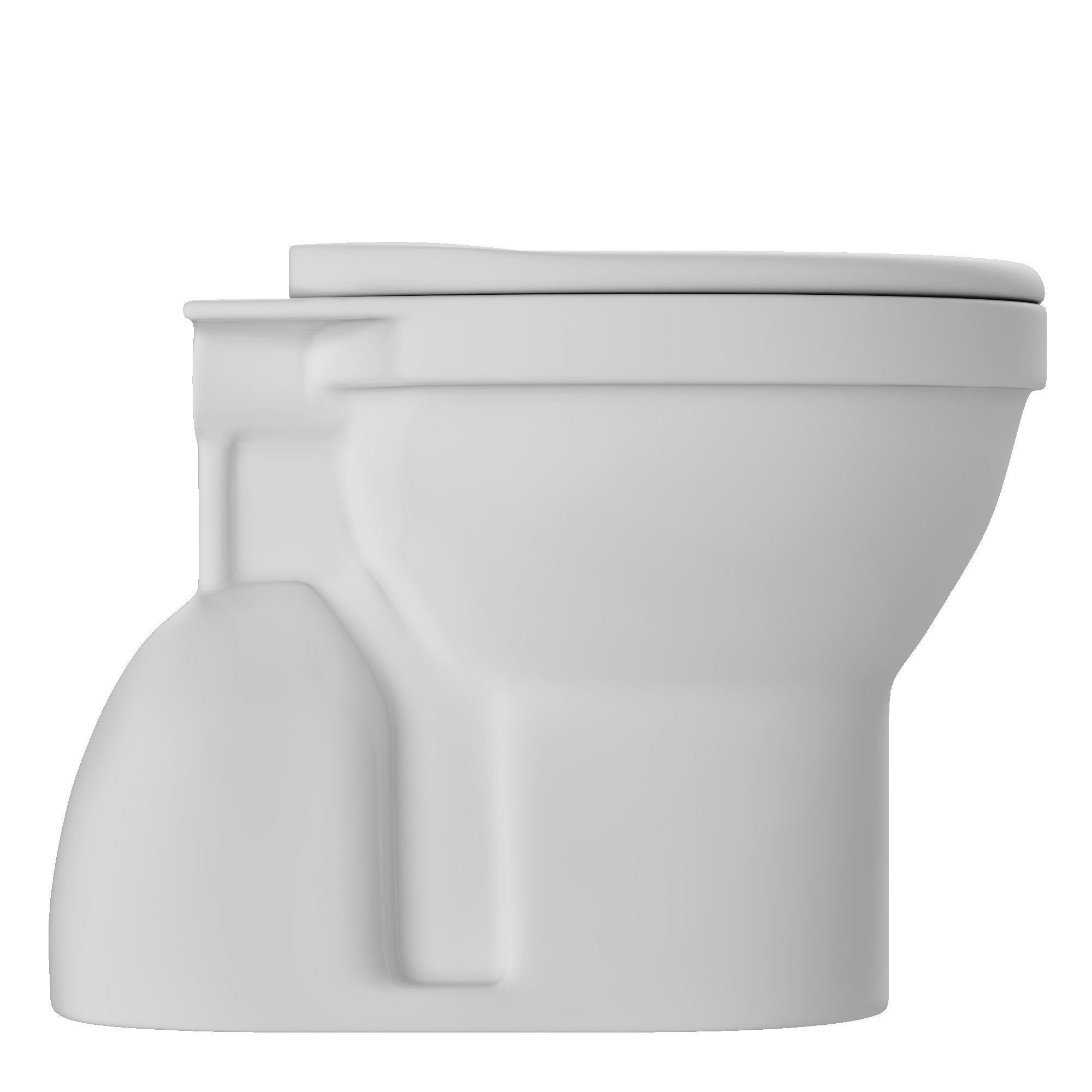 Floor Mount oval shape EWC toilet 3D model Modeled in 3ds max 3D model_1