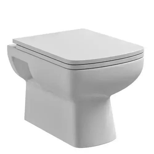 Floor Mount rectangle shape EWC toilet Modeled in 3ds max