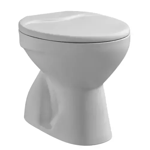 Floor Mount oval shape EWC toilet 3D model Modeled in 3ds max