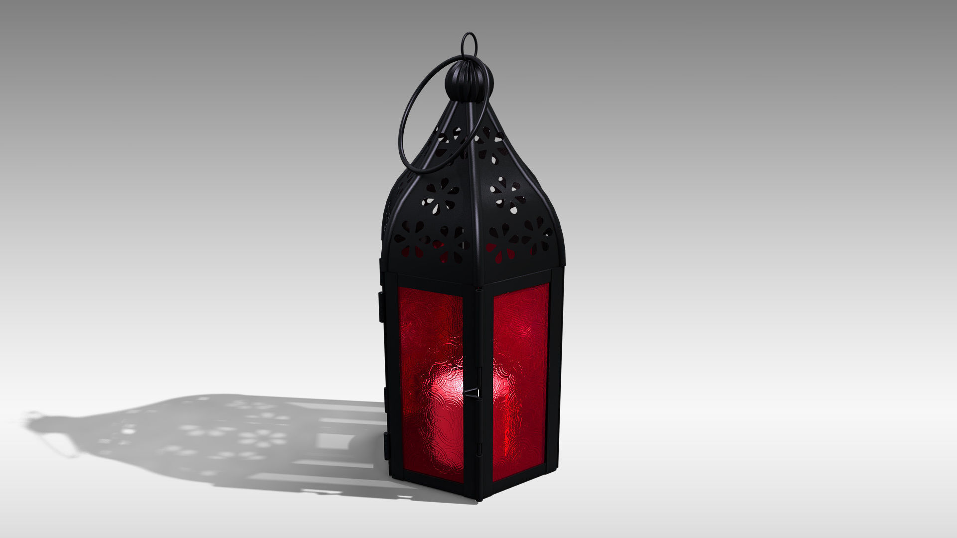 Moroccan Lantern 02 Low-poly 3D model_2